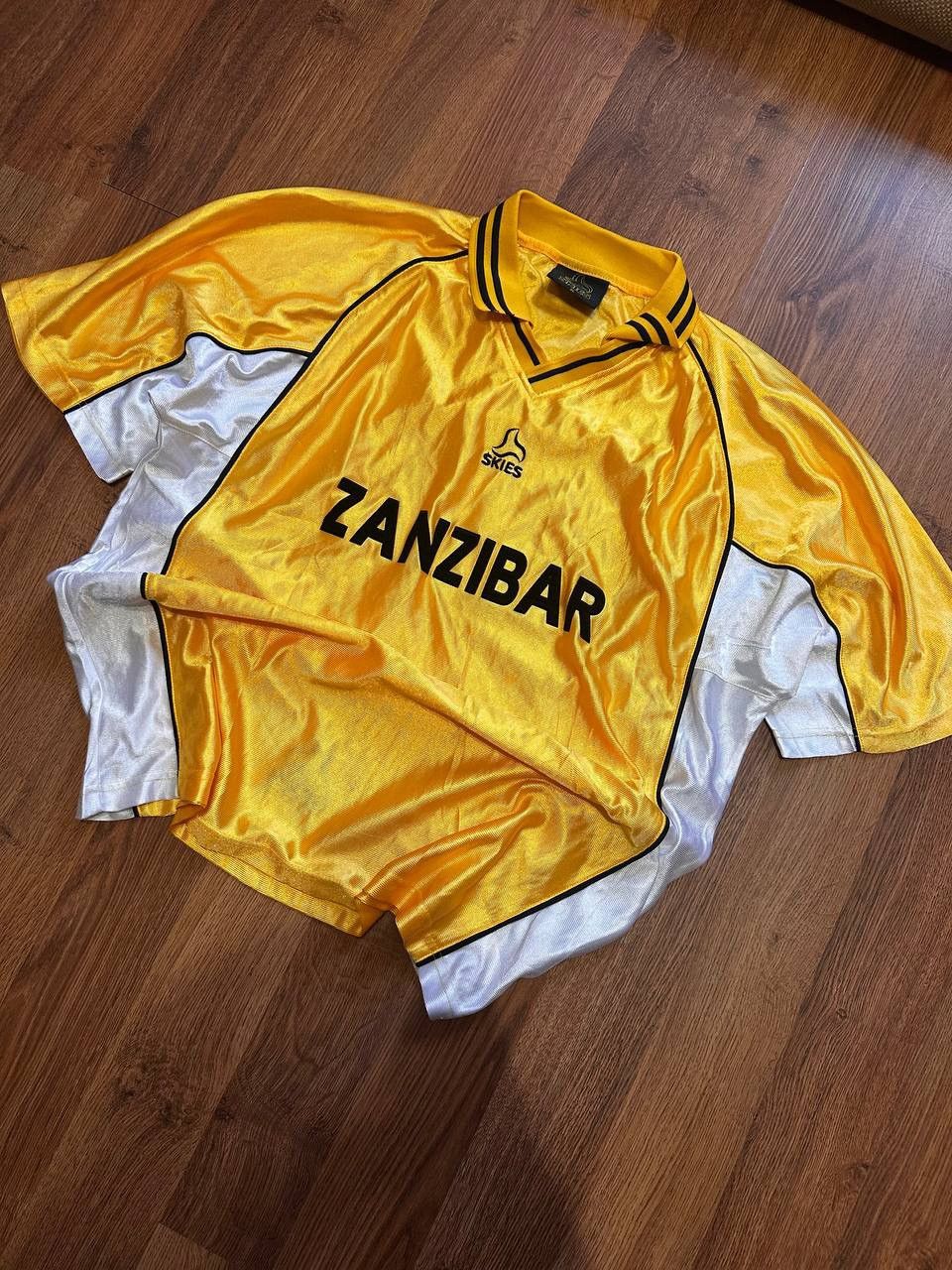 Boda Skins Vintage Zanzibar Football Jersey — Yello Size US XL / EU 56 / 4 - 2 Thumbnail