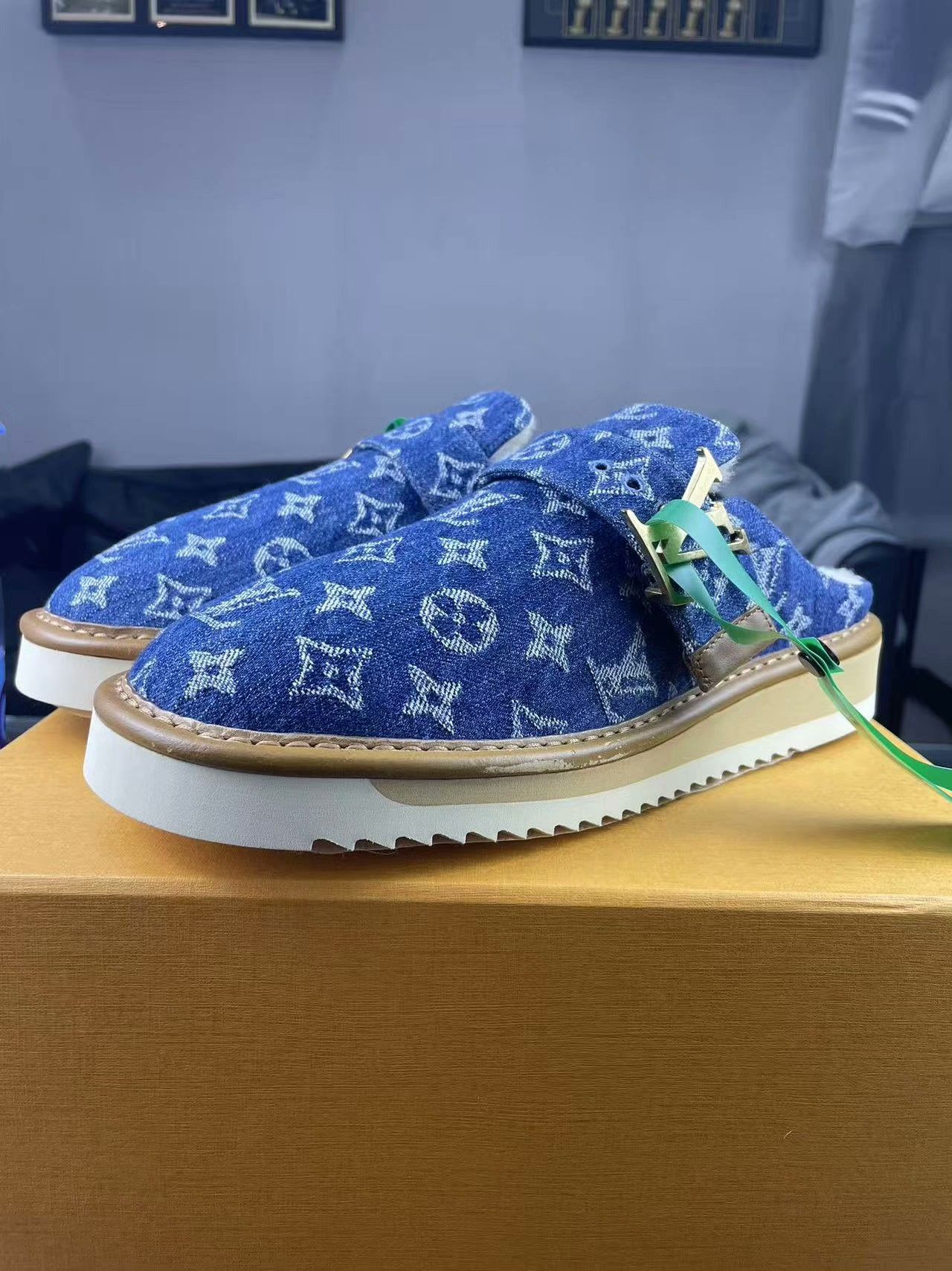 Louis Vuitton Louis Vuitton Denim Blue Sandals 40 Men Size US 7.5 / EU 40-41 - 1 Thumbnail