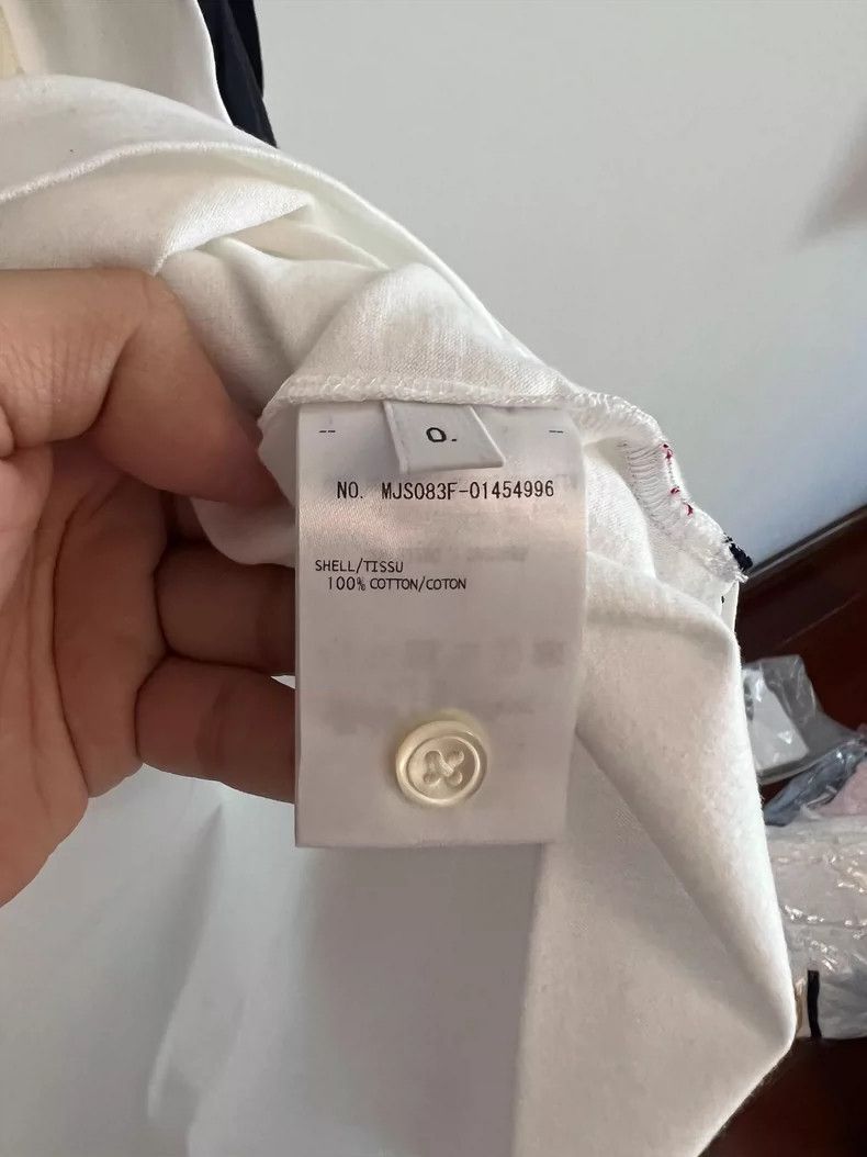 Thom Browne Thom Browne White tee in patchwork Size US XS / EU 42 / 0 - 4 Thumbnail