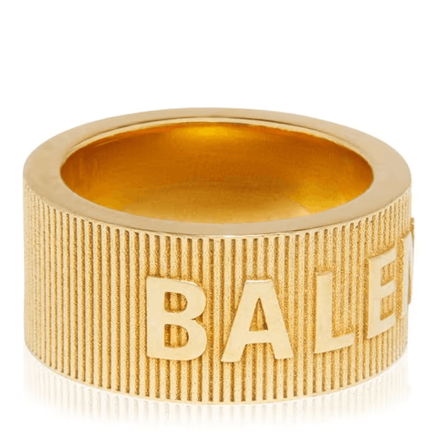 Balenciaga Force Striped Ring 52 Size ONE SIZE - 4 Thumbnail