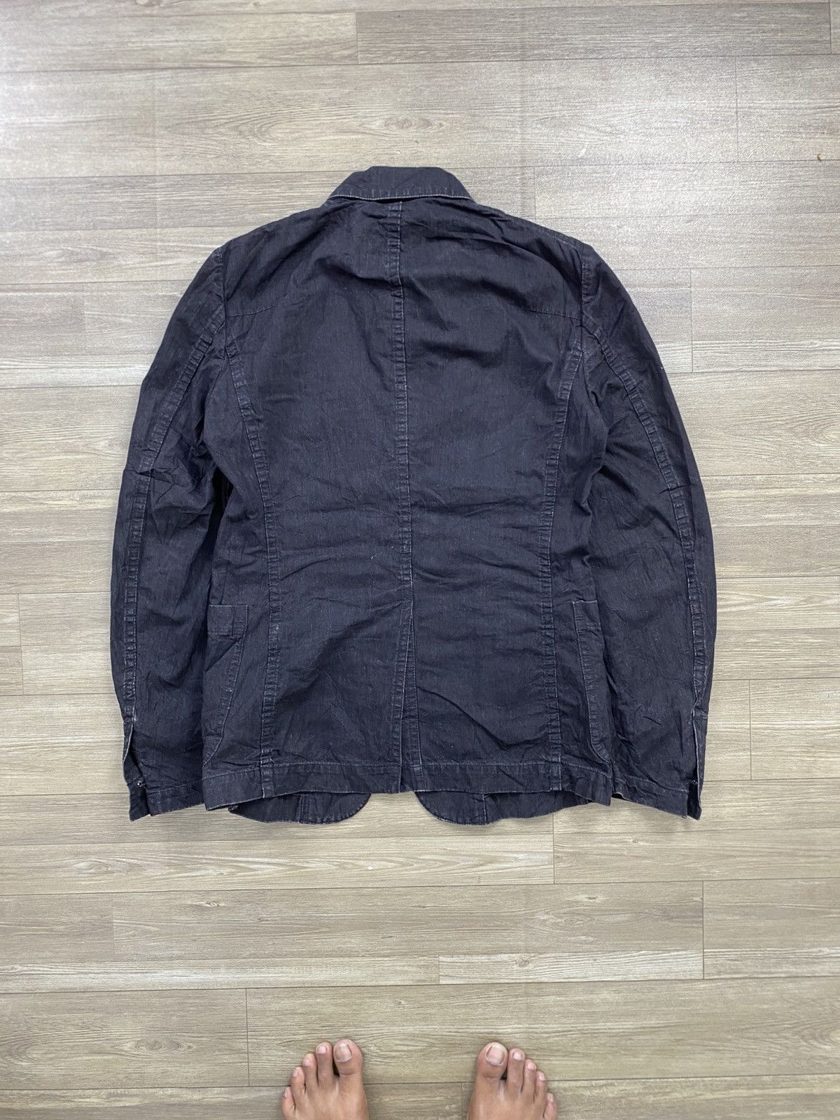 Attachment Attachment Japan Double Breast Distressed Design Coat Jacket Size US S / EU 44-46 / 1 - 8 Thumbnail