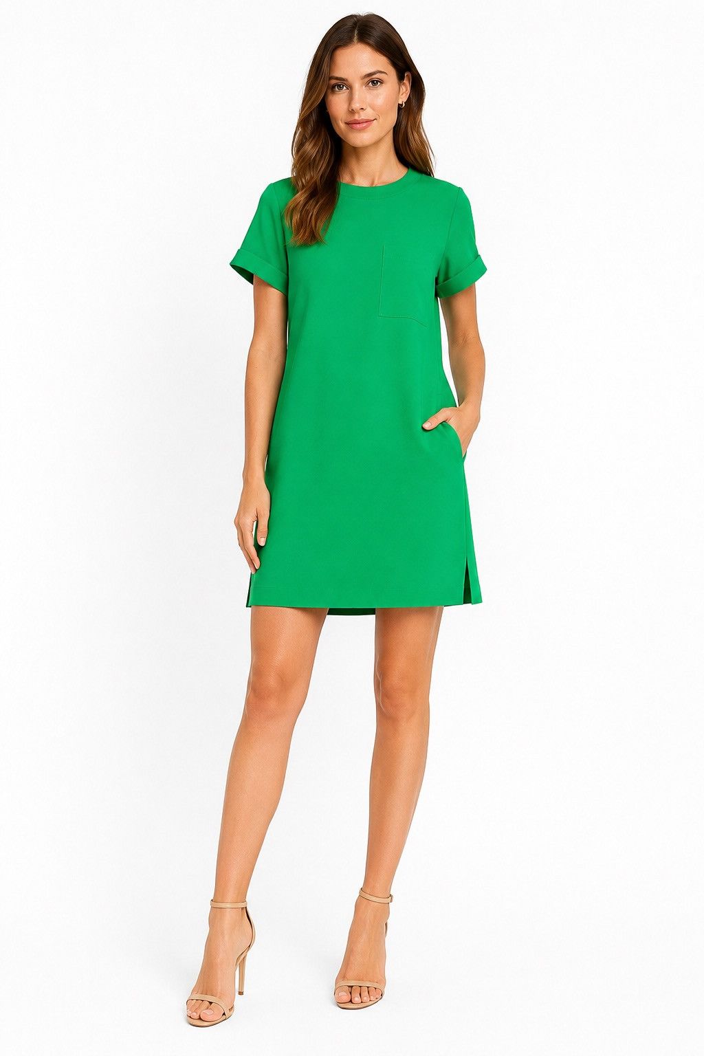 alice and olivia green dress + NWT ALICE + OLIVIA SHORT SLEEVE ZIP BACK SIZE S adorable's girls' clothing
