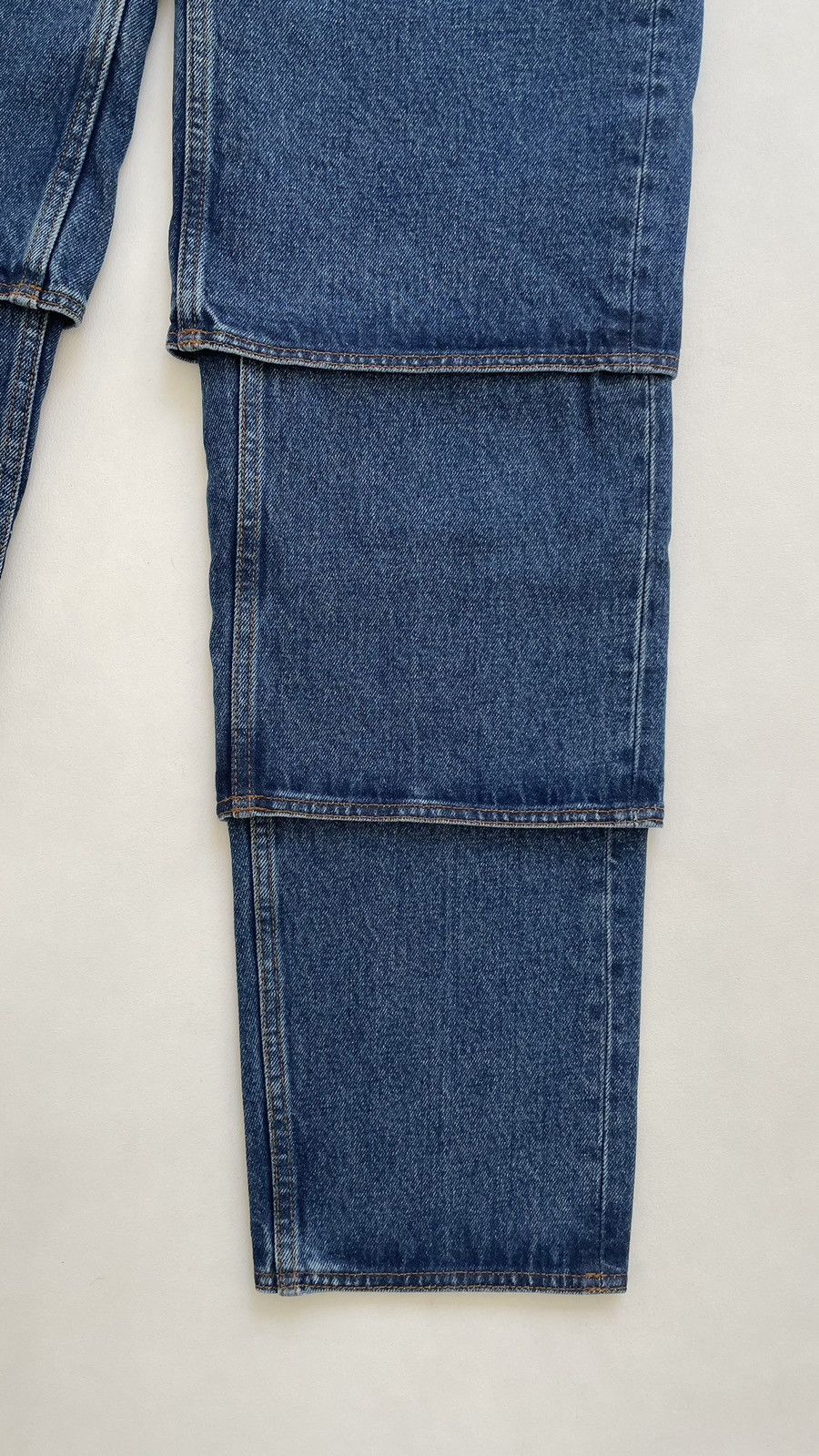 Y/Project Triple Layer Washed Blue Denim Jeans Size US 32 / EU 48 - 14 Thumbnail