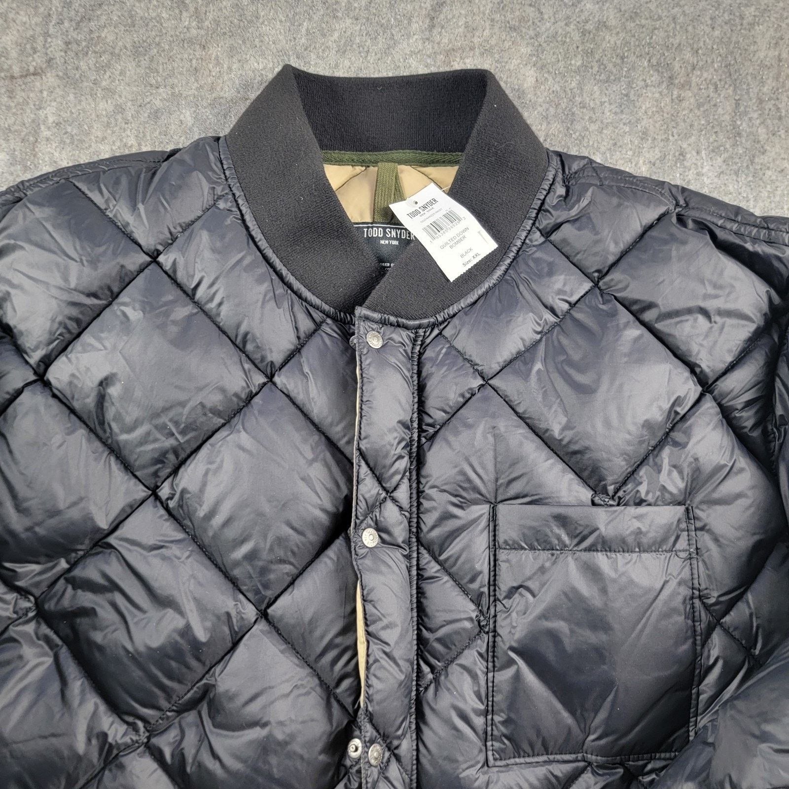 Todd Snyder Todd Snyder Quilted Down Bomber Jacket size XXL Black NWT Size US XXL / EU 58 / 5 - 7 Thumbnail