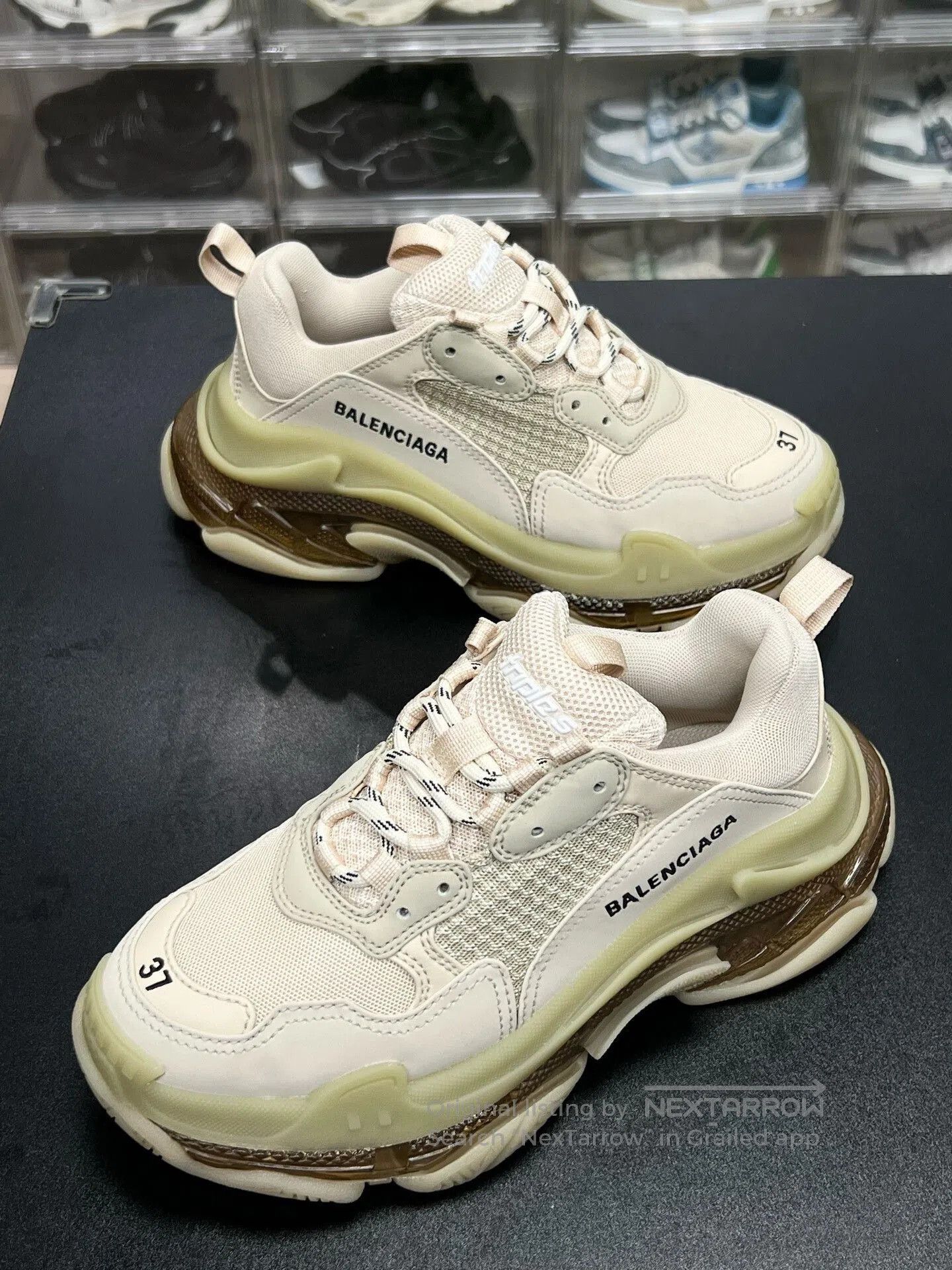 Balenciaga Balenciaga Triple S Sneakers in Beige. Size US 6 / EU 39 - 1 Thumbnail