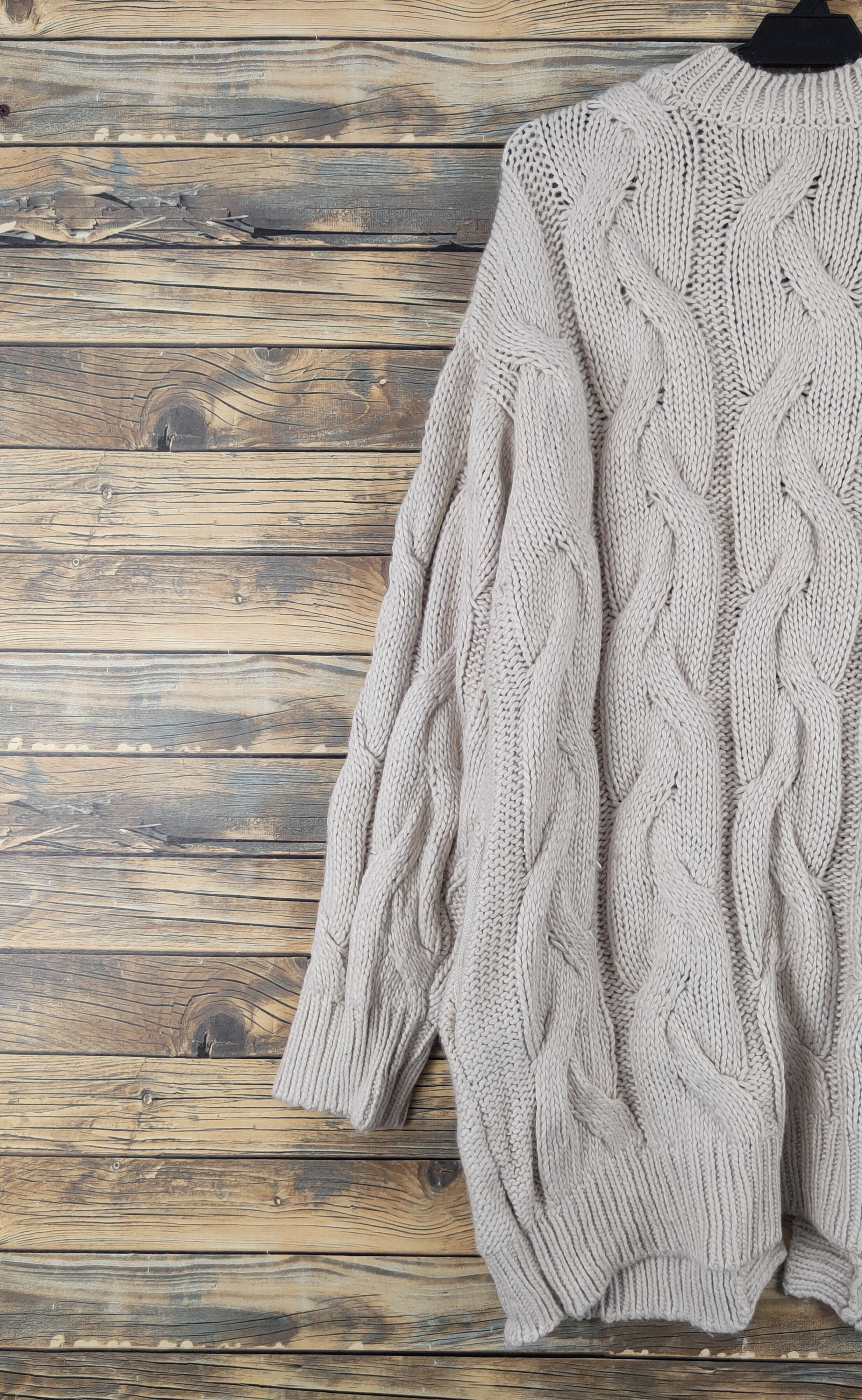 Aran Isles Knitwear GU Beige japan streetwear cable Knitwear Cardigan #W1810 Size US XL / EU 56 / 4 - 8 Thumbnail