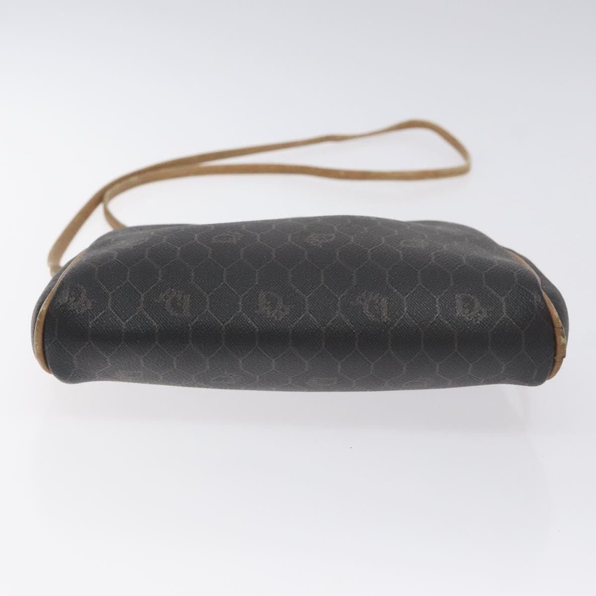 Dior DIOR Honeycomb Canvas Shoulder Bag Pvc Leather Black Gold Size ONE SIZE - 9 Thumbnail