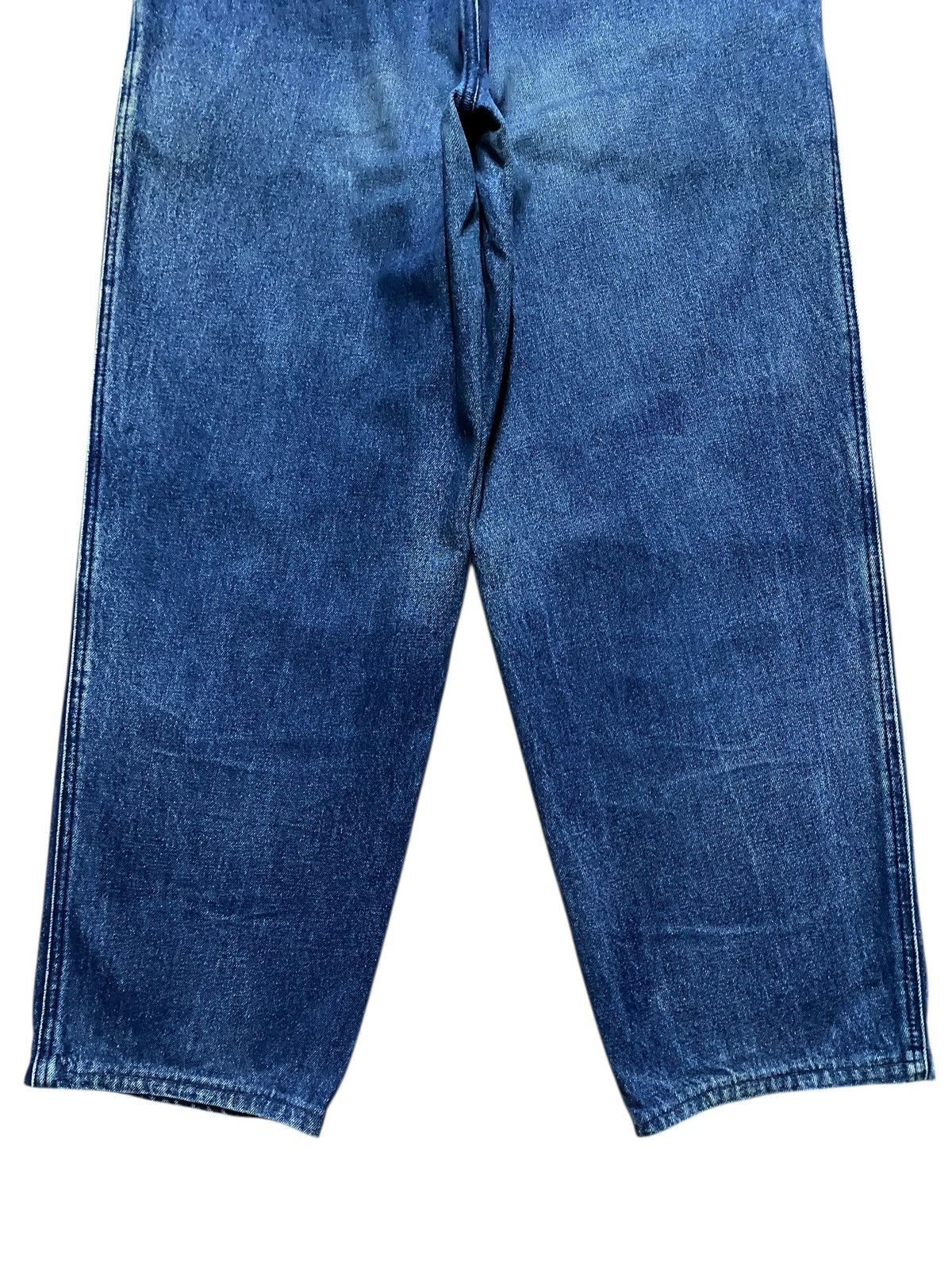 Japanese Brand Vintage Y2K New Caution Brand Blue Wash Baggy Jeans Size US 31 - 6 Thumbnail