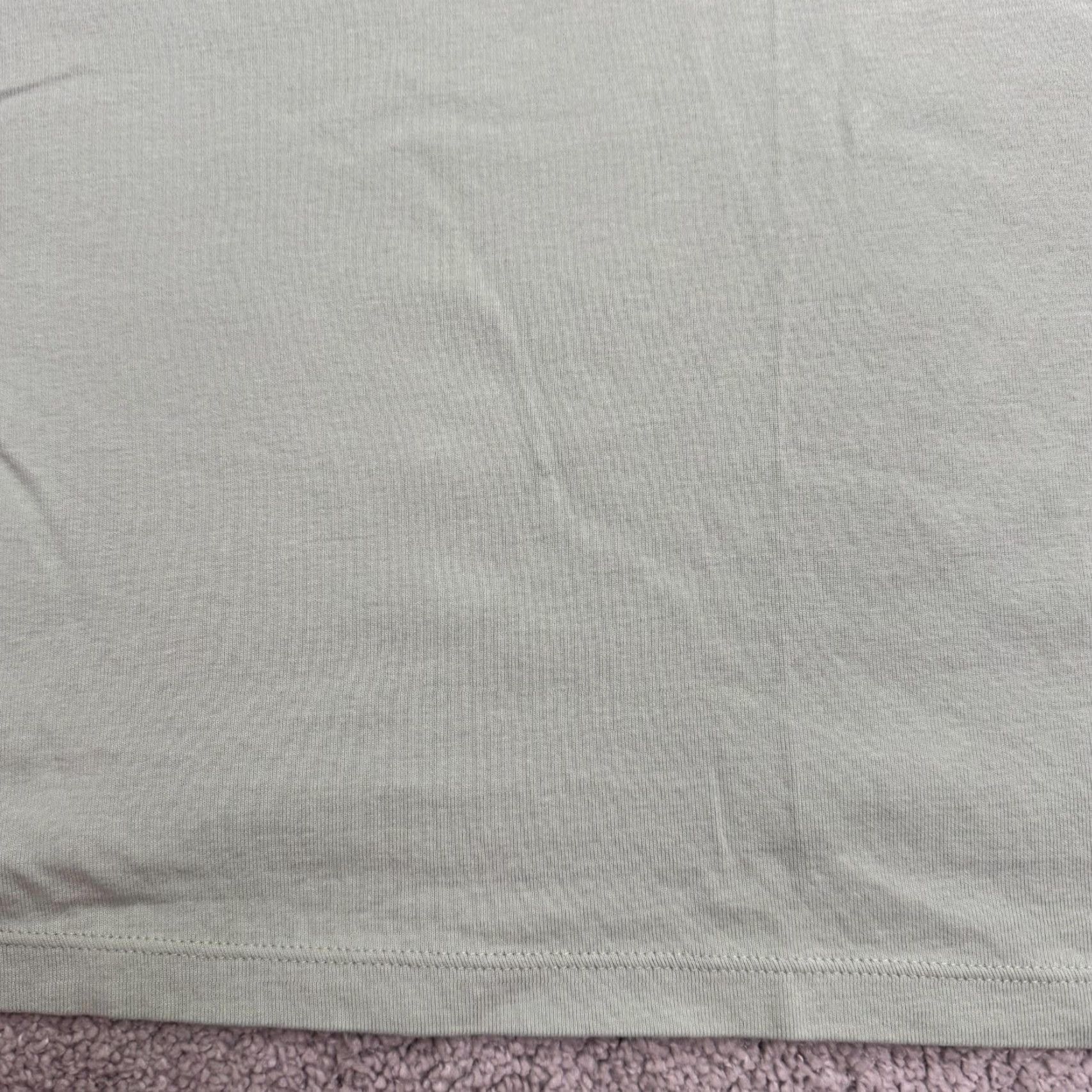 Lands' End Lands' End Plus Size 1X Long Sleeve T-Shirt Women Crew Neck Cotton Sage Green Casual Classic Size XL / US 12-14 / IT 48-50 - 4 Thumbnail