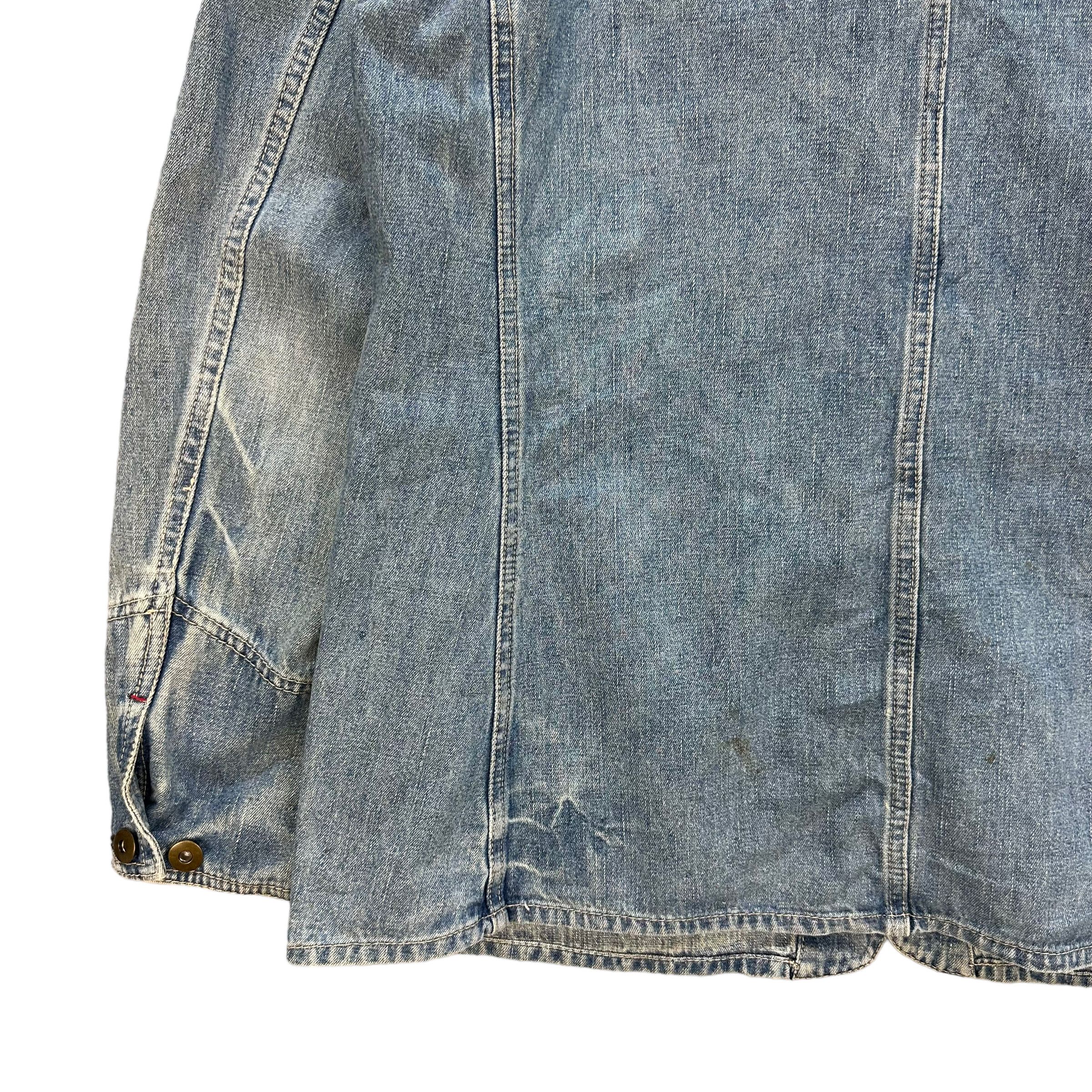 Japanese Brand US NAVAL WASHED DENIM CHORE JACKET #7985-195 Size US L / EU 52-54 / 3 - 14 Thumbnail