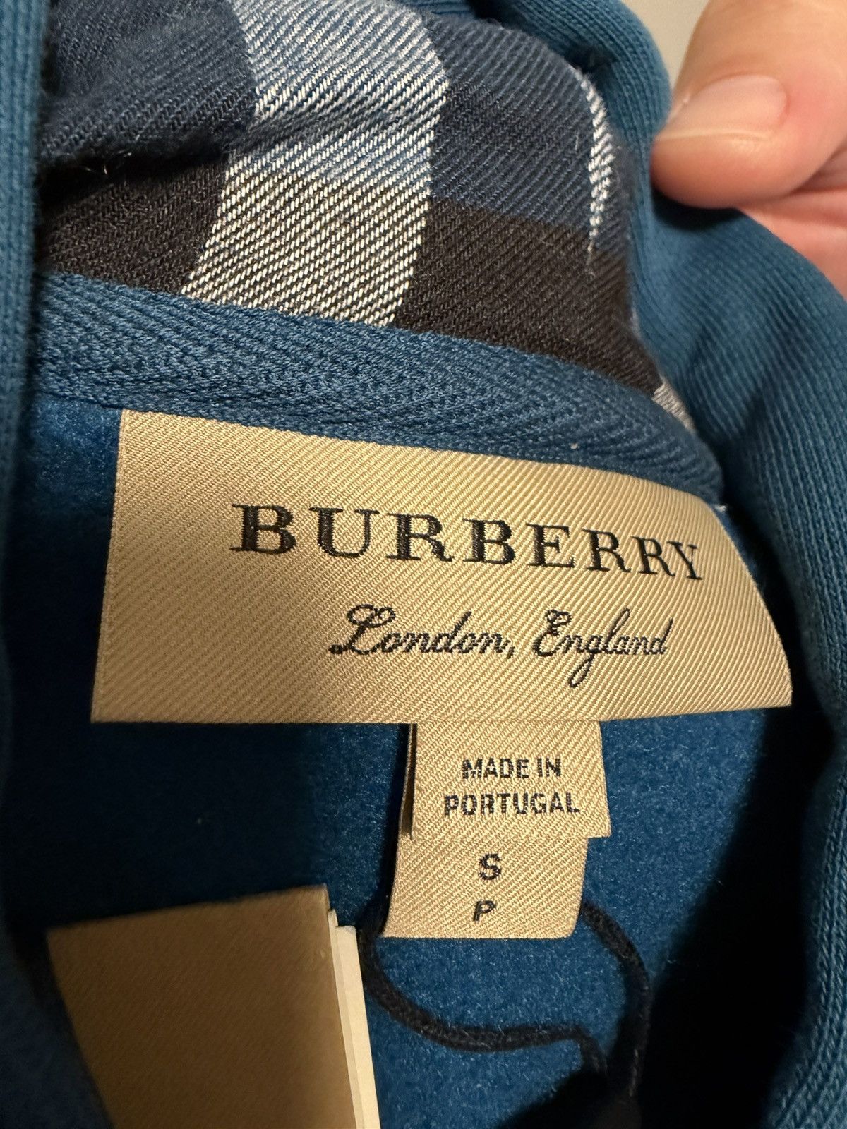 Burberry Burberry Clarendon Mineral Blue zip-up hoodie Size US S / EU 44-46 / 1 - 10 Thumbnail