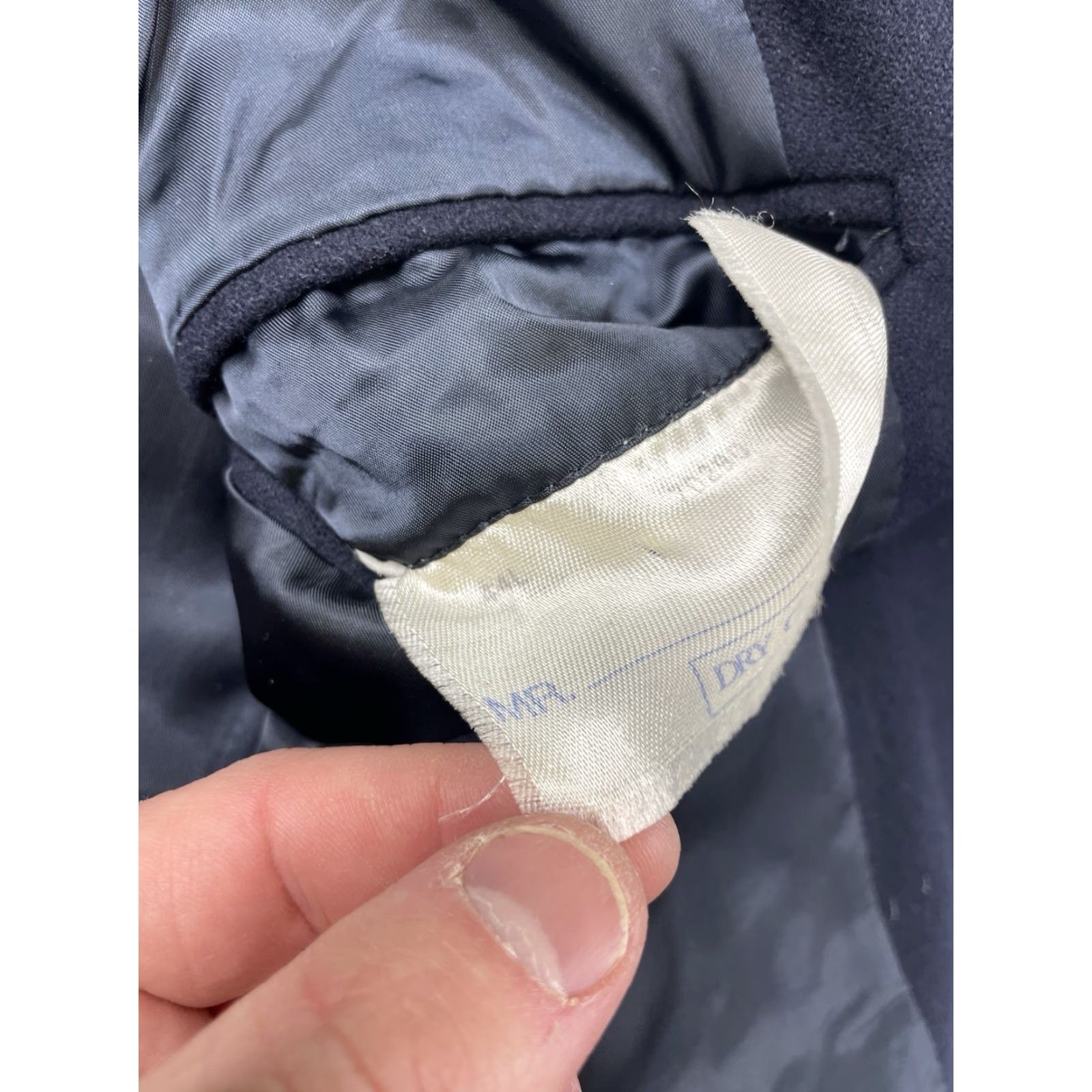 Polo Ralph Lauren VINTAGE Polo Ralph Lauren Blazer Jacket Men 44 Navy Blue Wool 2 Button 4-Button Front Single-Breasted Gold Buttons Regular Fit Long Coat Size US XXL / EU 58 / 5 - 3 Thumbnail