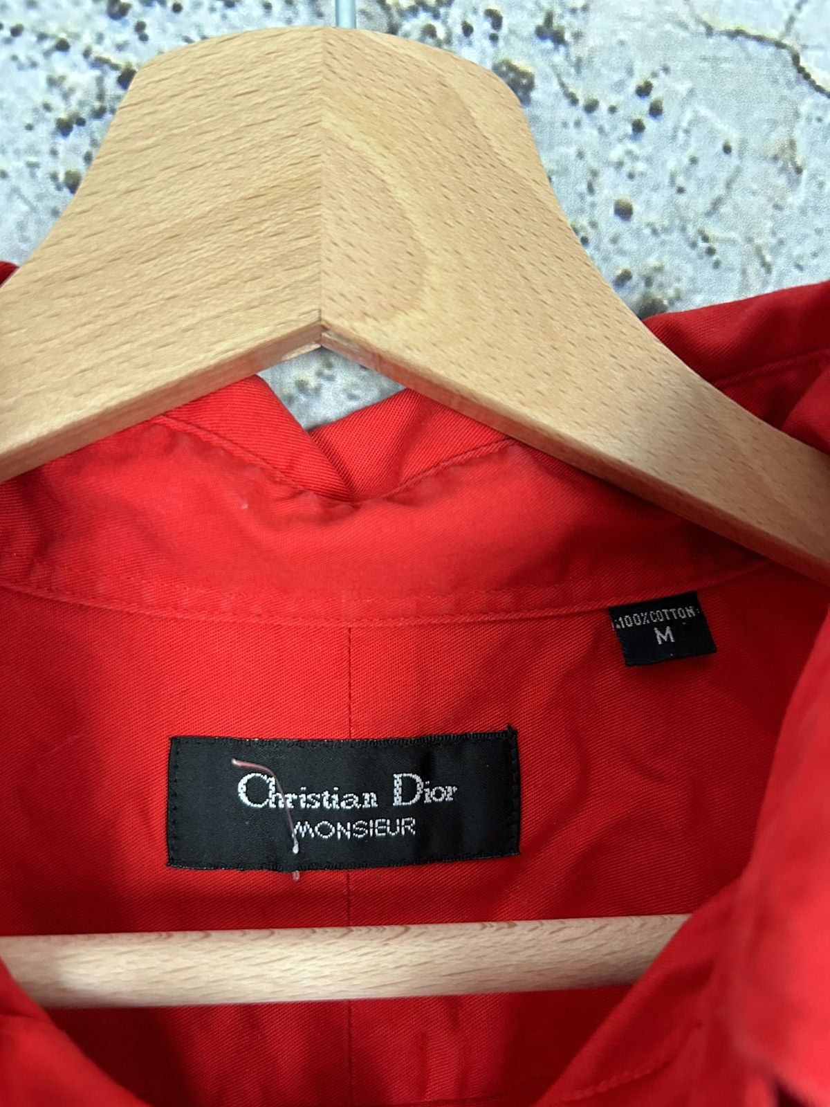 Christian Dior Monsieur Vintage Christian Dior Monsieur Red Logo Shirt Button 90s Size US M / EU 48-50 / 2 - 5 Thumbnail