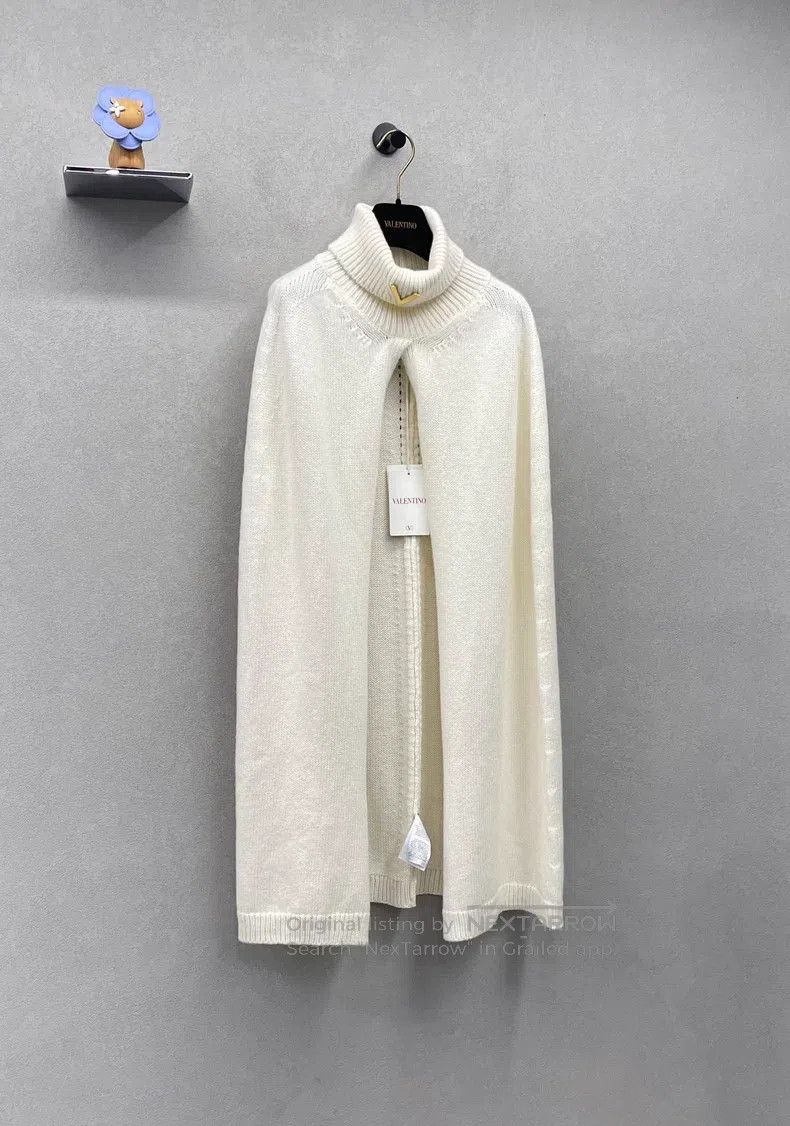 Valentino Valentino Knitted cape coat Size S / US 4 / IT 40 - 3 Thumbnail