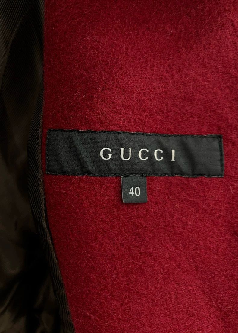 Gucci Gucci Red British-style short wool jacket 2504-Nextarrow Size US XXS / EU 40 - 7 Thumbnail