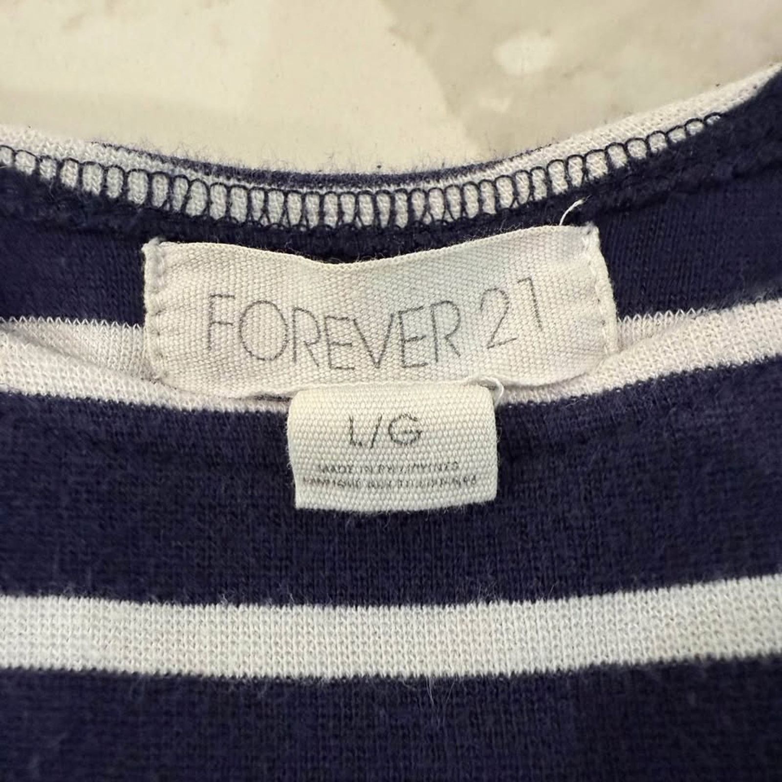 Forever 21 Forever21 Stripe Knit Scoop Neck Bodycon Dress Womens Large Size L / US 10 / IT 46 - 4 Thumbnail