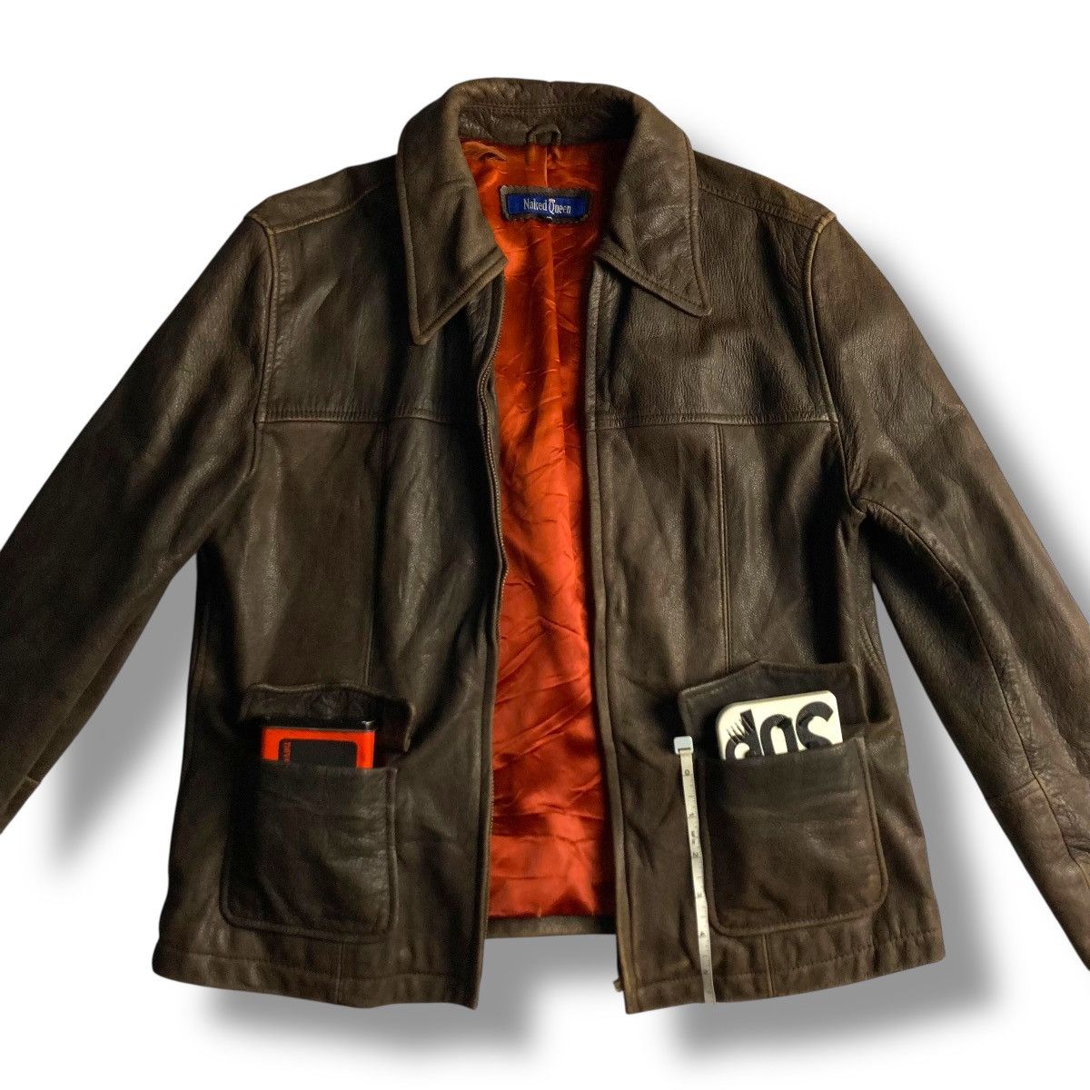 Hysteric Glamour 🇯🇵 NAKEQ QUEEN BUCKLE WAIST COWHIDE GENUINE LEATHER JACKET Size M / US 6-8 / IT 42-44 - 6 Thumbnail