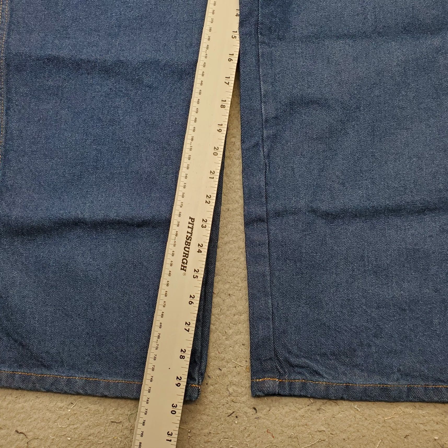 Dickies Dickies Jeans Mens Blue Denim Relaxed Fit Wide-Leg 40 Mens Size 40 Blue Denim Dickies CR39RB Vintage? N/A Size US 40 / EU 56 - 4 Thumbnail