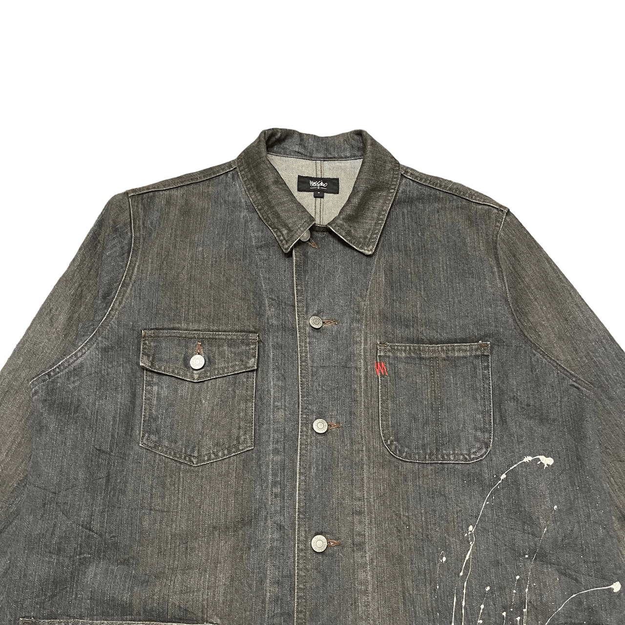 Mossimo Vintage Mossimo Painted Denim Work Jacket Size US L / EU 52-54 / 3 - 2 Thumbnail