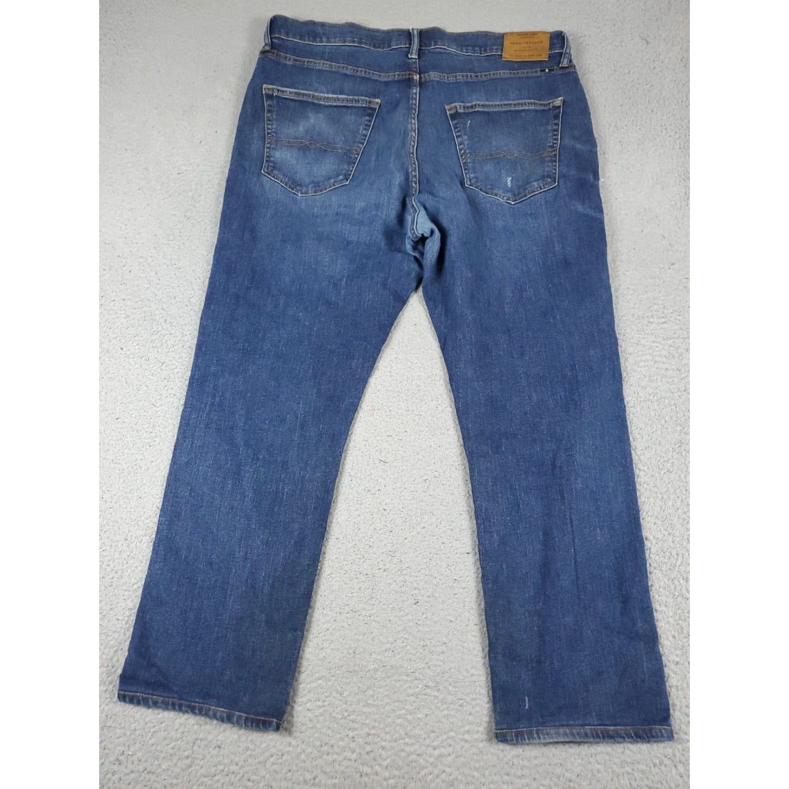 Lucky Brand Lucky Brand Mens 36x28 Extra Large Blue Athletic Slim Leg Denim Jeans Pants Size US 36 / EU 52 - 7 Thumbnail