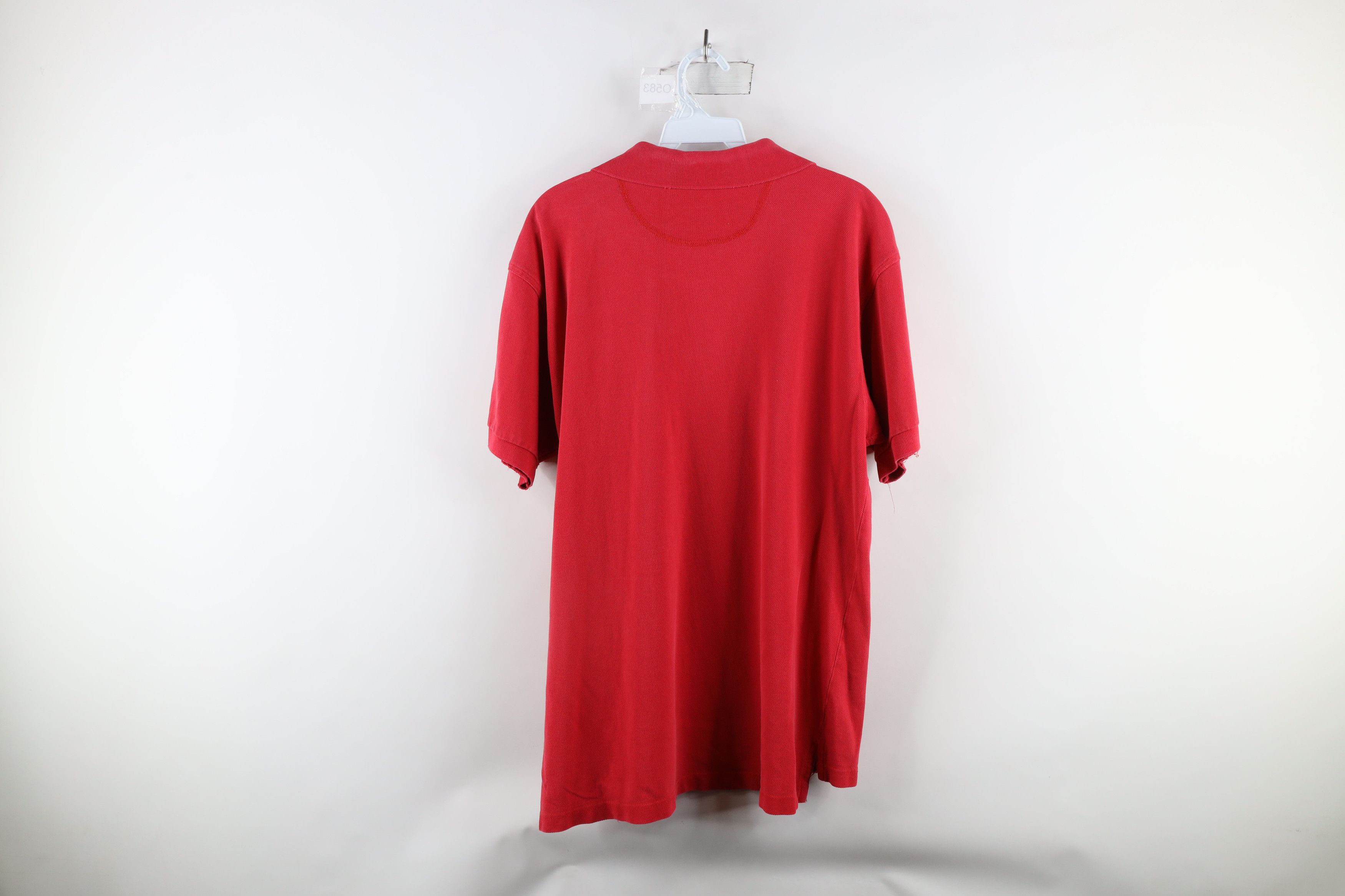 Vintage Vintage 90s Spell Out Ohio State University Polo Shirt Red Size US L / EU 52-54 / 3 - 12 Thumbnail