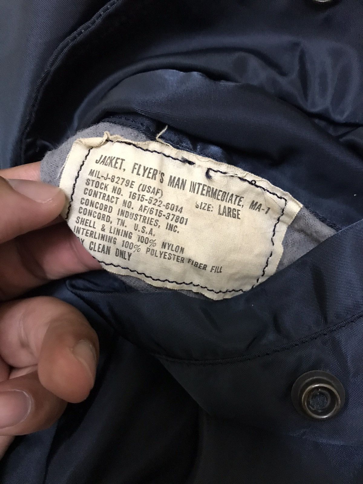 Other Vintage Military Ma1 Flyers Man USAF Bomber Jacket Size US L / EU 52-54 / 3 - 12 Thumbnail