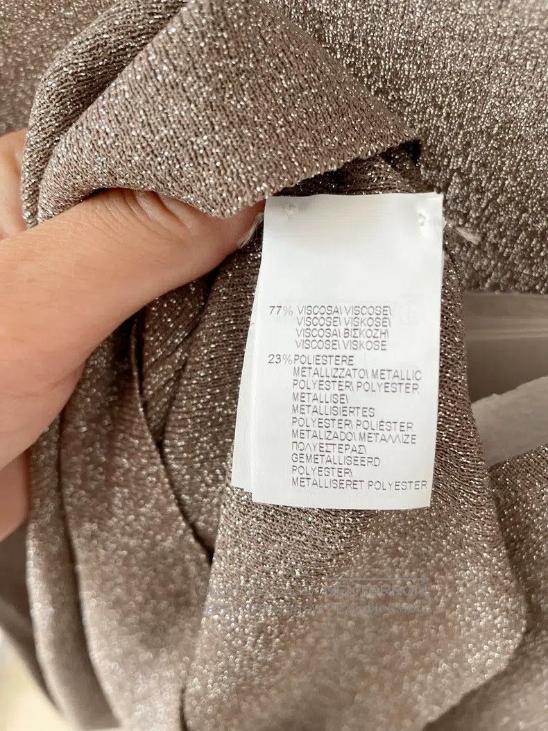 Brunello Cucinelli Brunello Cucinelli Light coffee-colored fully silver-threa Size M / US 6-8 / IT 42-44 - 4 Thumbnail