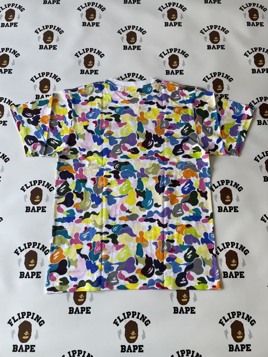 Bape BAPE MULTI CAMO NYC LOGO TEE | Grailed