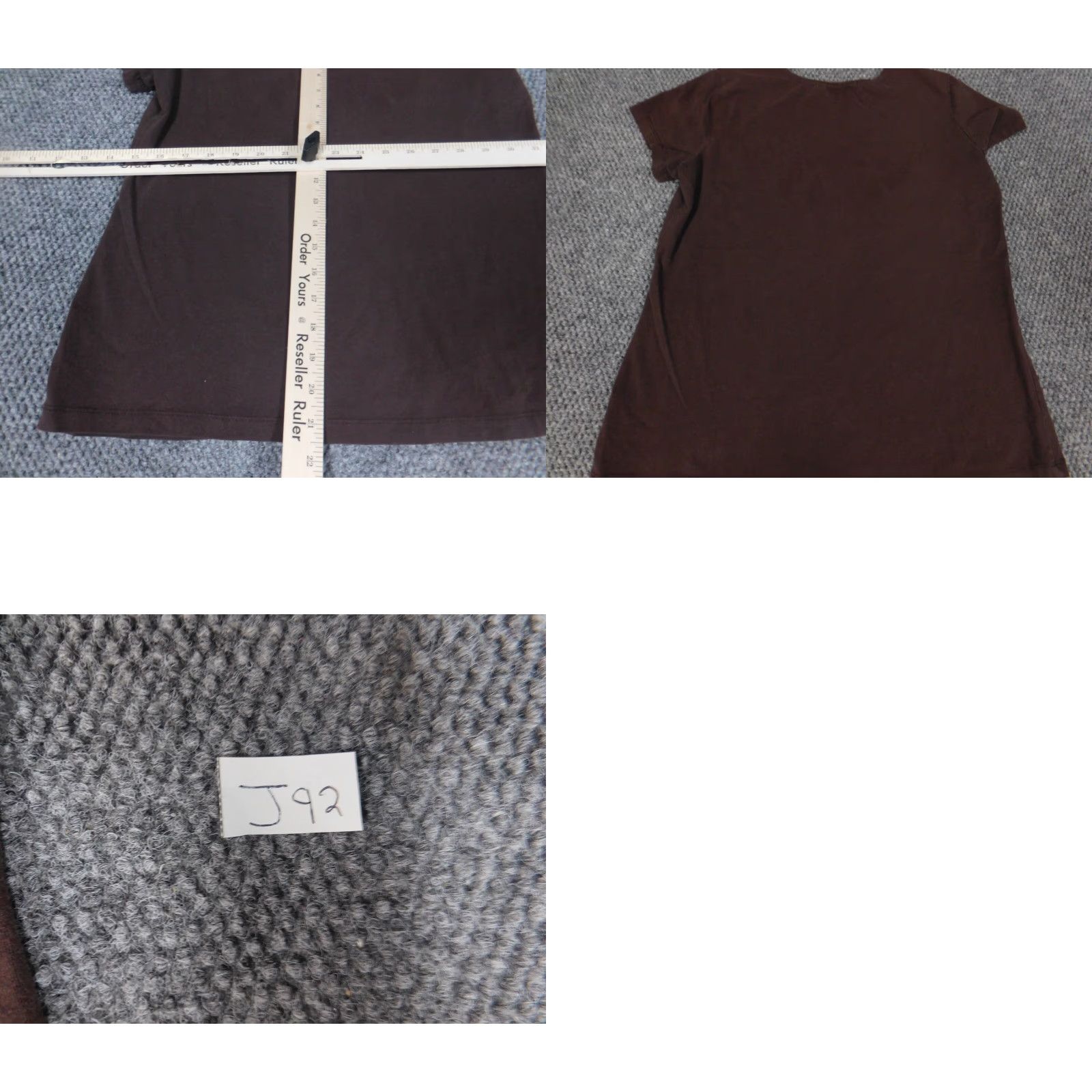 Vintage Choices Womens Blouse Short Sleeve Collared Pullover Cotton Spandex Brown S Smart Casual Shirt - Busy Designer Basic Regular Womens Size S Size S / US 4 / IT 40 - 9 Thumbnail