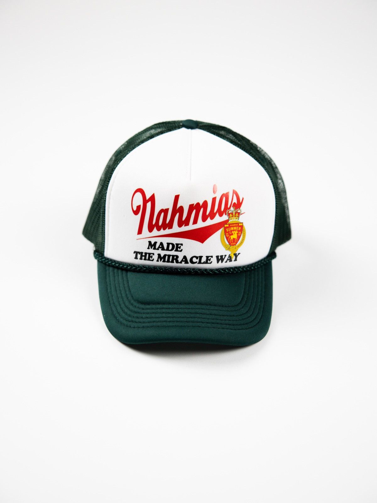 image of Nahmias White/green Trucker Hat, Men's