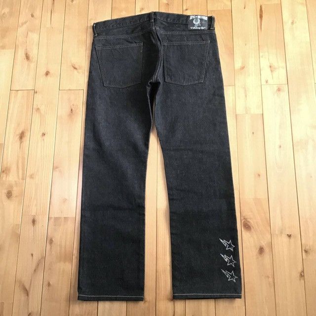 Bape × Swarovski Swarovski BAPE STA black denim pants a bathing ape ★size L Size US 34 / EU 50 - 3 Thumbnail
