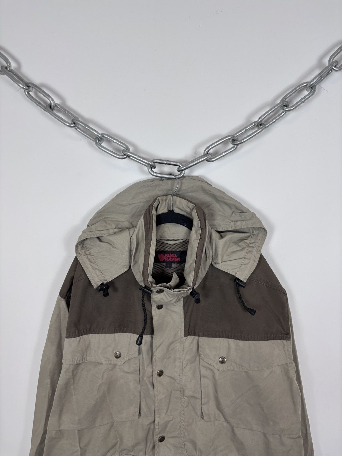 Fjallraven Fjallraven G-1000 Vintage Men’s Beige/Brown Hooded Jacket Size US M / EU 48-50 / 2 - 4 Thumbnail