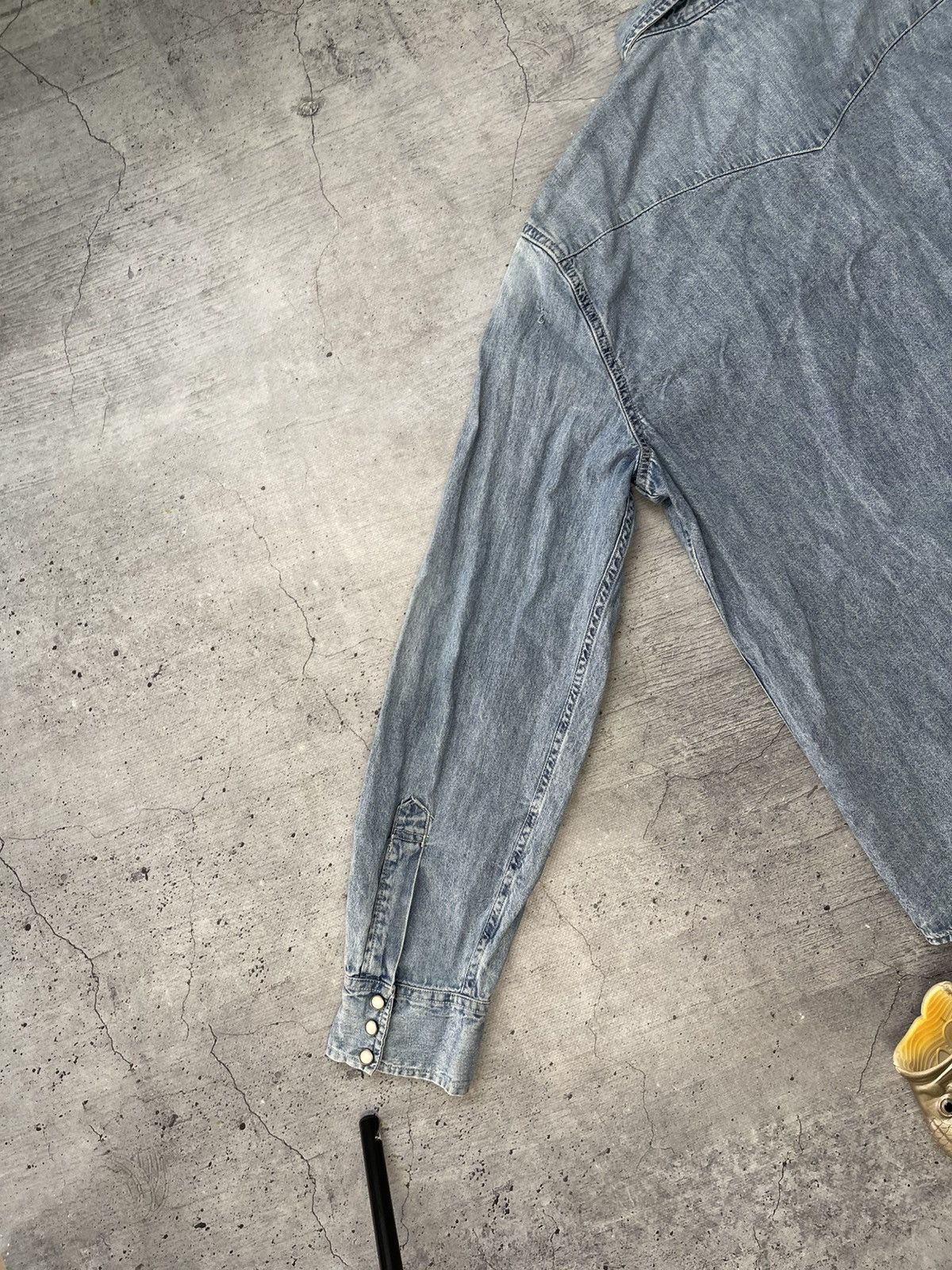 Denim & Supply Ralph Lauren Vintage Denim Supply by Ralph Lauren Distressed Jeans Shirt Size US XL / EU 56 / 4 - 15 Thumbnail