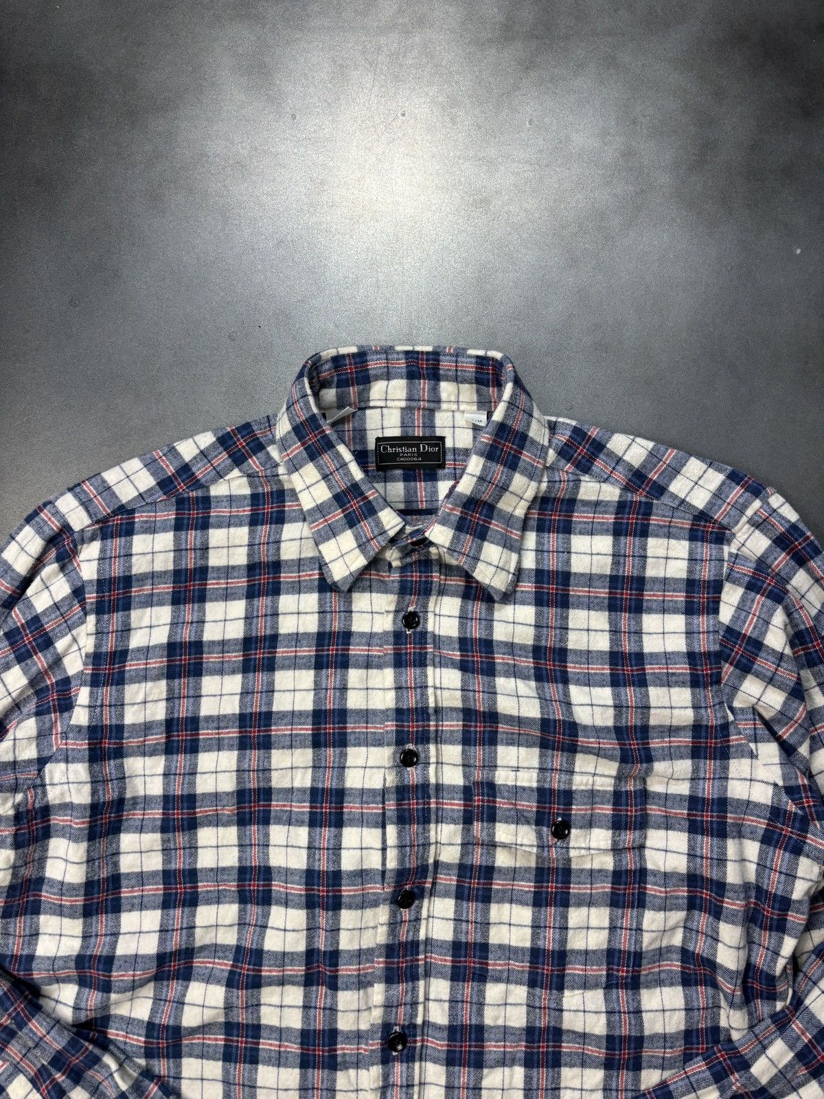 Christian Dior Monsieur × Vintage Vintage Christian Dior Plaid Shirt 1990s Dior 1980s Monsieur Size US S / EU 44-46 / 1 - 7 Thumbnail