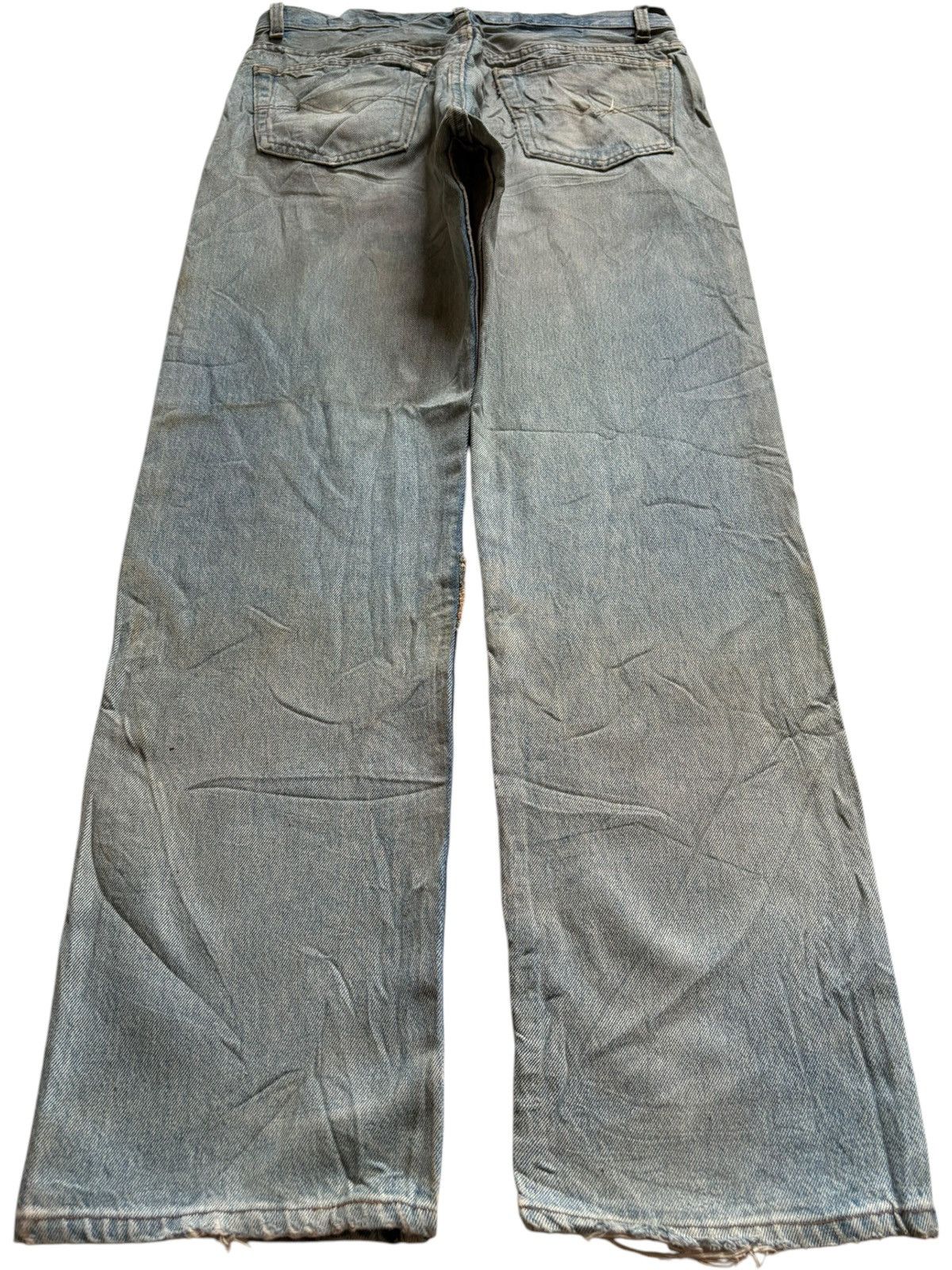 Levi's SALES🔥Vintage 90s Levis 501 Distressed Ripped Loose Jeans Size US 32 / EU 48 - 2 Thumbnail