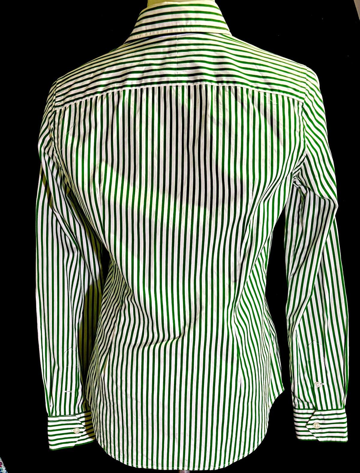 Ralph Lauren Ralph Lauren green stripe crested shirt Size XS / US 0-2 / IT 36-38 - 2 Thumbnail