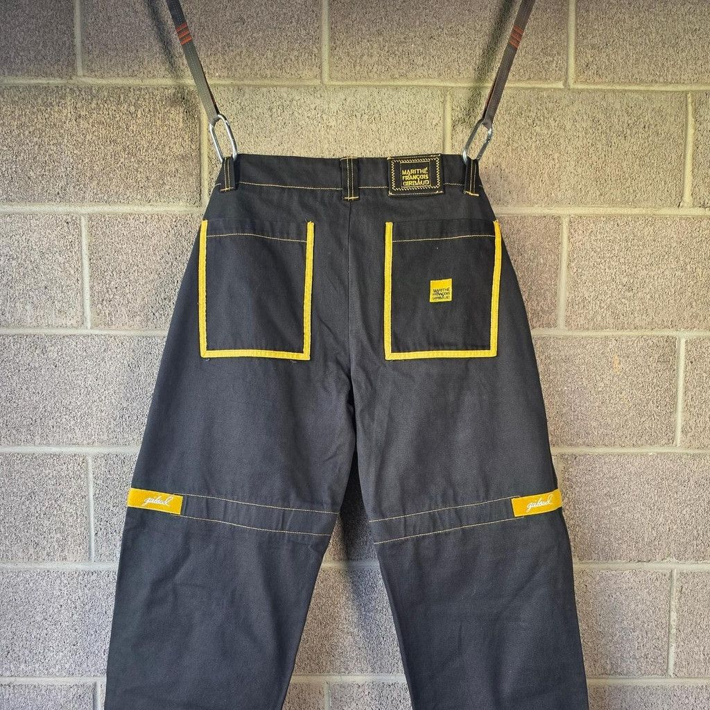 Marithe + Francois Girbaud Marithé + François Girbaud black and yellow denim jeans #den Size US 38 / EU 54 - 2 Thumbnail
