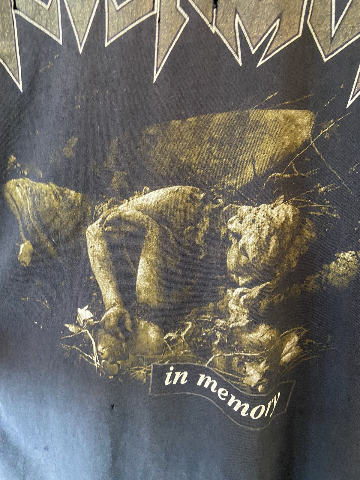 Band Tees (XL) VINTAGE THRASHED NEVERMORE METAL LONGSLEEVE Size US XL / EU 56 / 4 - 5 Thumbnail