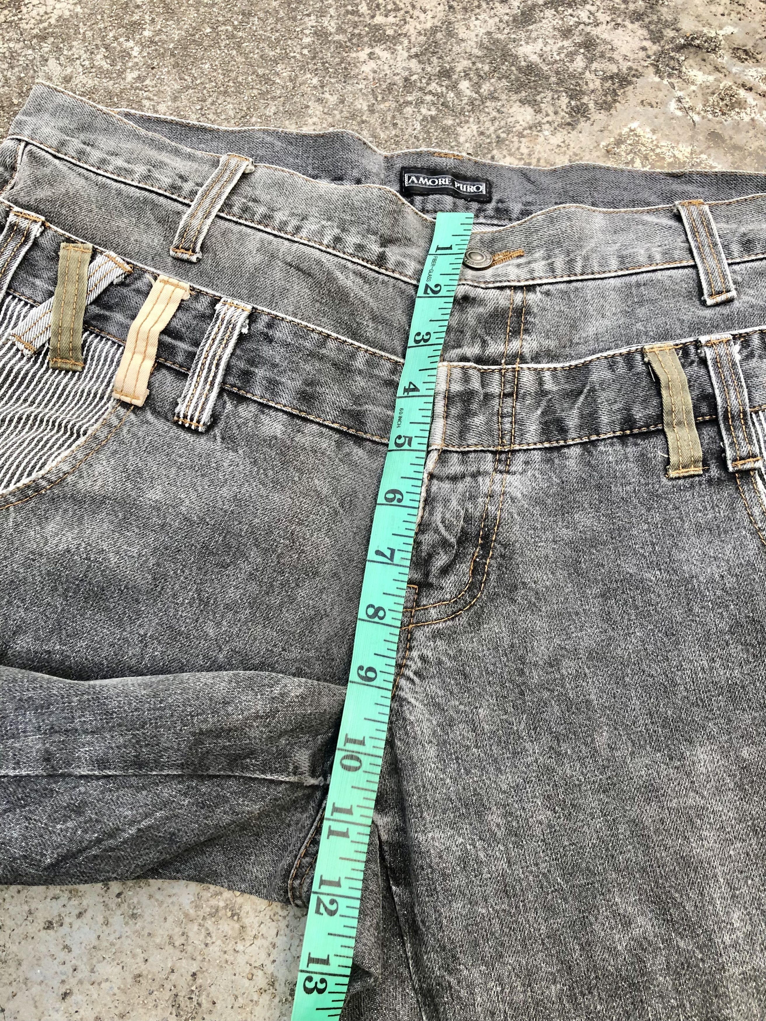 Japanese Brand AMORE PURO DOUBLE WAIST DENIM Size US 35 - 8 Thumbnail
