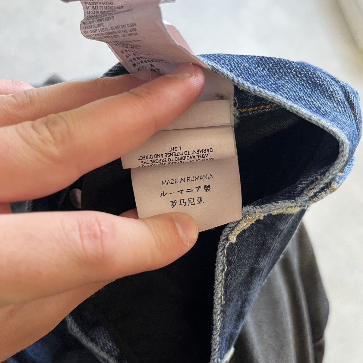 Stone Island STONE ISLAND Jeans Wash Blue Denim Vintage Y2k Affliction Size US 32 / EU 48 - 14 Thumbnail