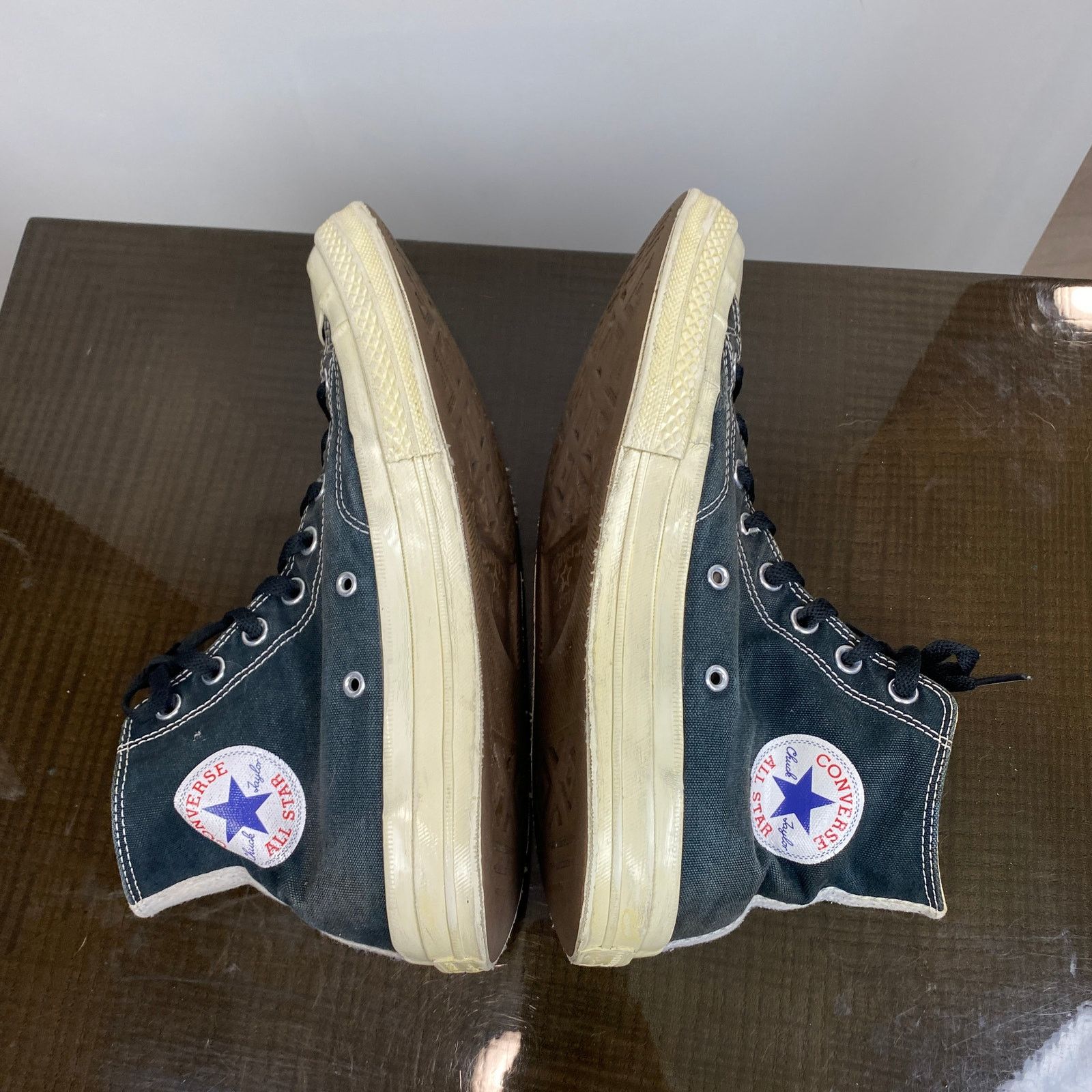 Comme des Garcons PLAY × Converse Converse Comme des Garcons Play High Canvas Sneakers Mens 10 Size US 10 / EU 43 - 6 Thumbnail