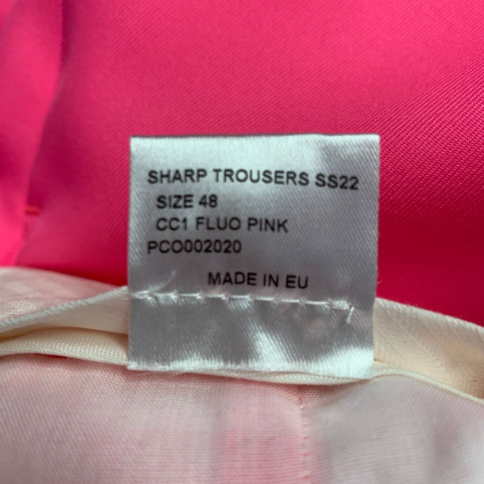 Walter Van Beirendonck Size 32 Pink Fuchsia Polyester Flat Front Dress Pants Size US 32 / EU 48 - 5 Thumbnail