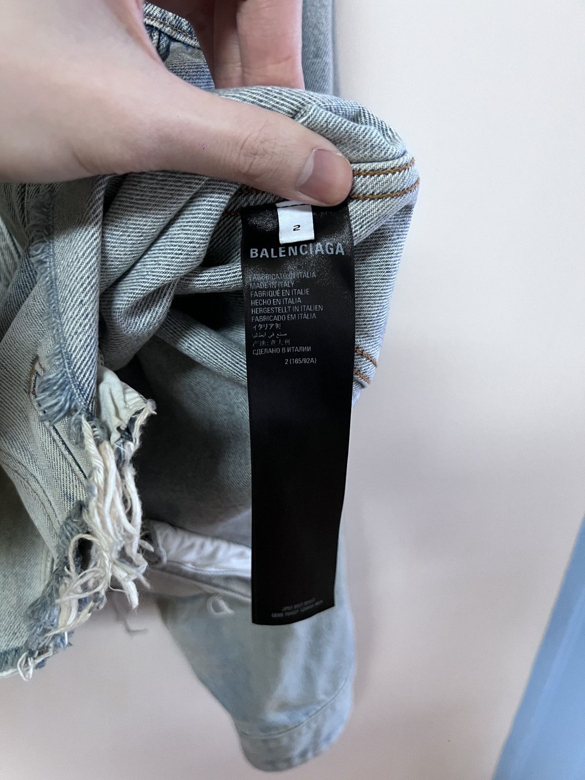 Balenciaga Balenciaga Lost Tape Reconstructed denim jacket Size US M / EU 48-50 / 2 - 11 Thumbnail