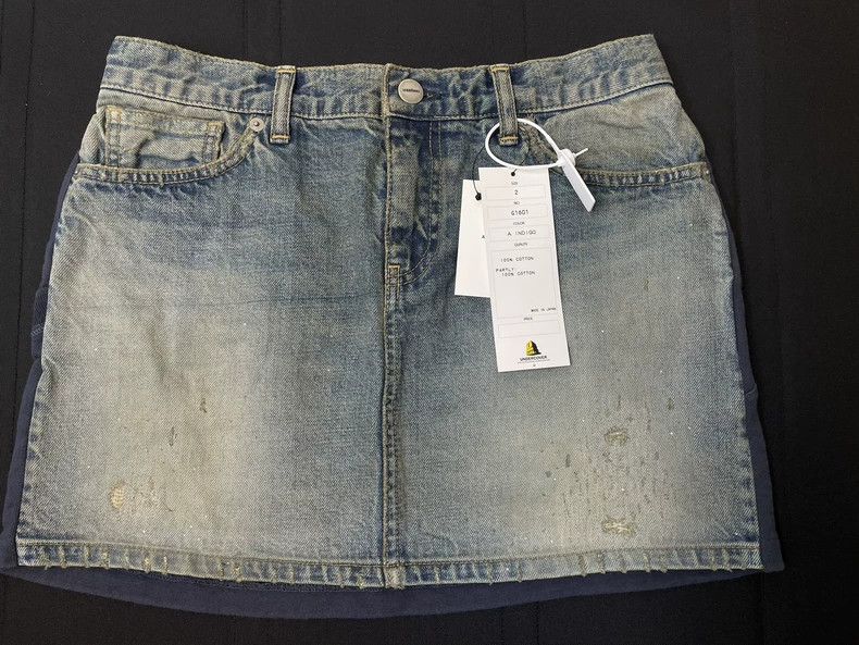 Undercover undercover 2011SS Denim/Cotton Paneled Skirt 2502-Nextarrow Size 25" / US 0 / IT 36 - 1 Thumbnail