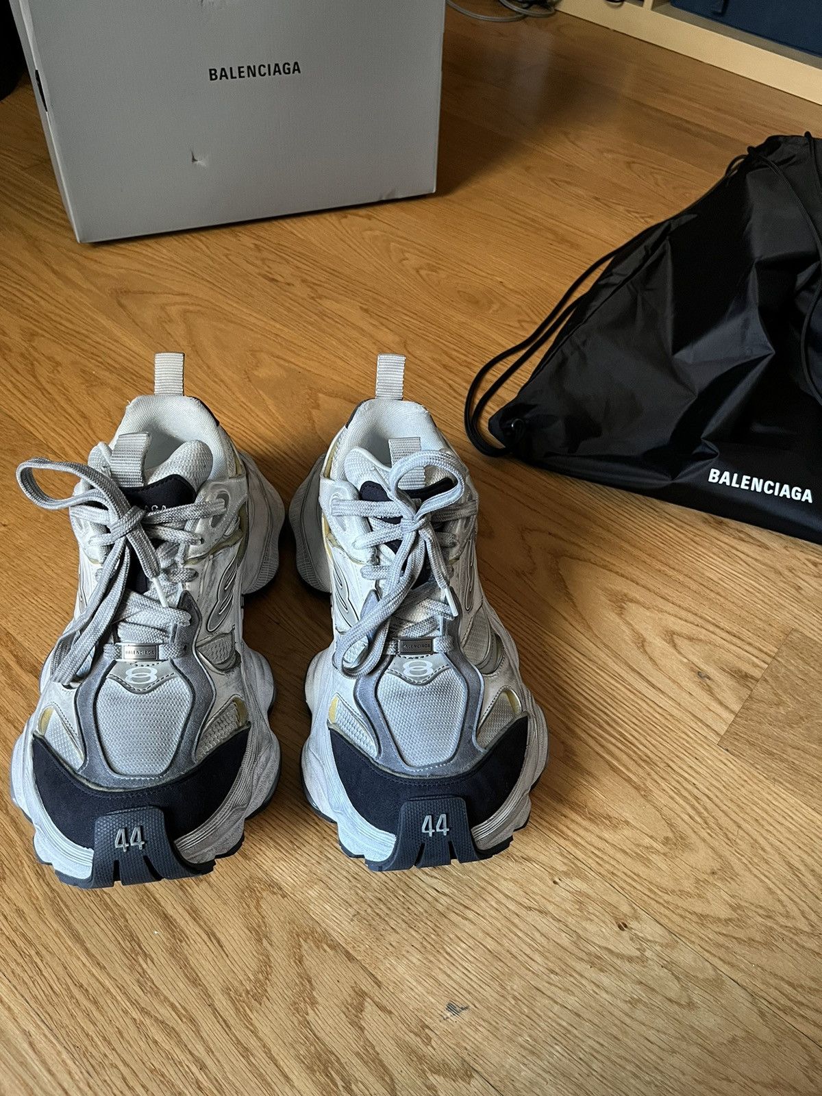 image of Balenciaga Cargo Sneaker - Ss24 in White, Men's (Size 11)