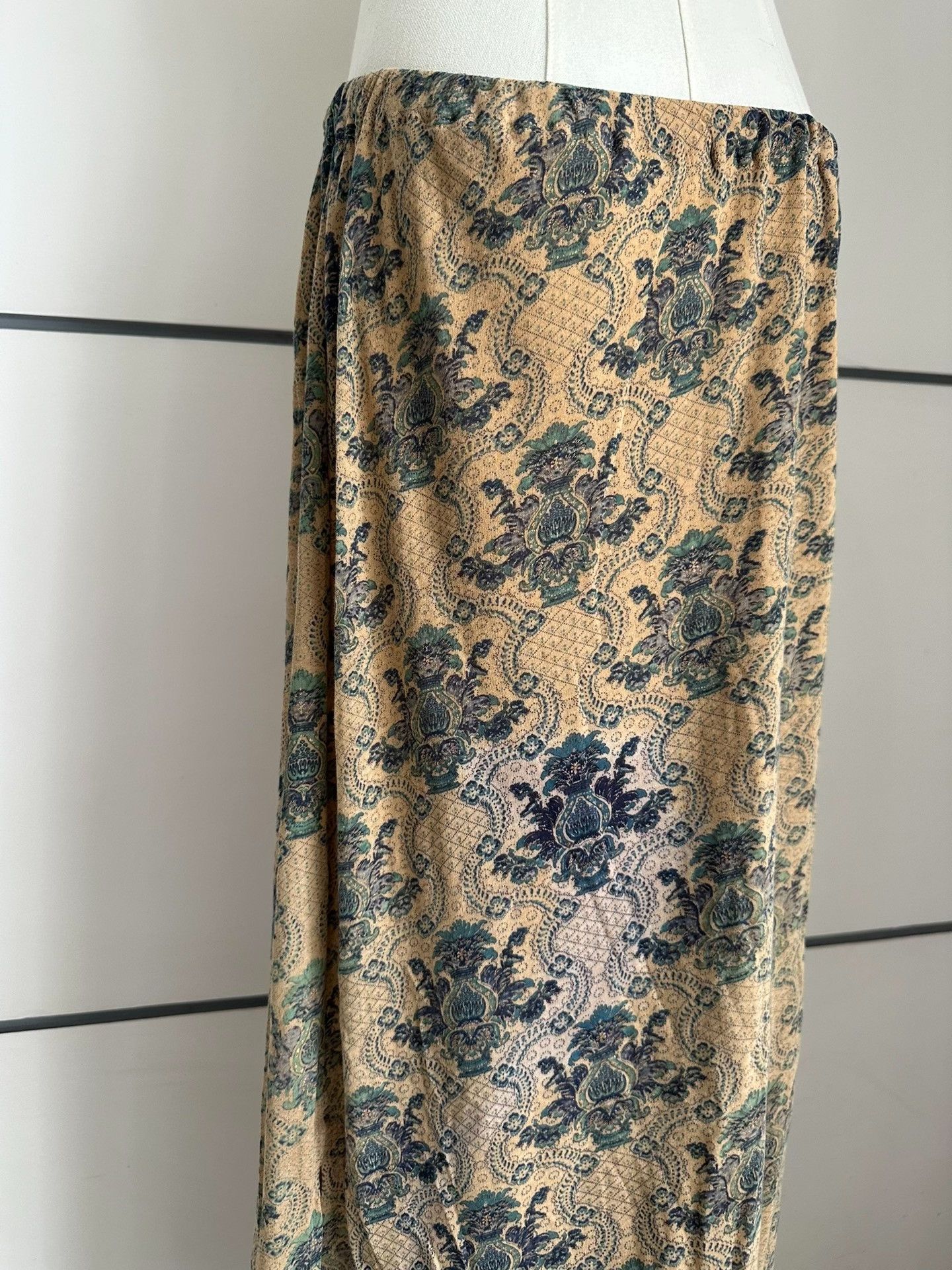 Issey Miyake ISSEY MIYAKE size3 Retro, ethnic-style long dress| Size 29" - 3 Thumbnail
