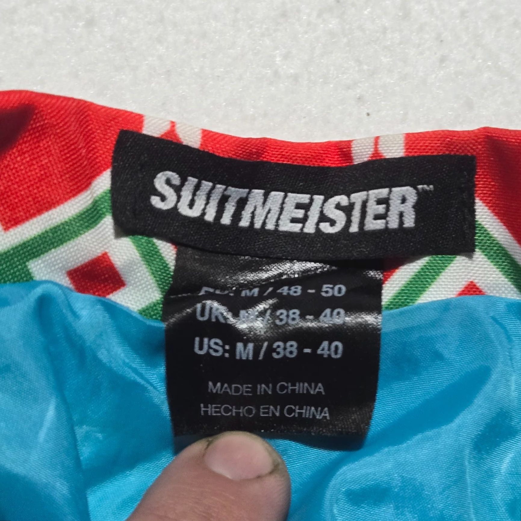 Vintage Suitmeister Christmas Reindeer Ugly Holiday Jacket Suit Jacket AOP Men's M Medium Size 40R - 5 Thumbnail