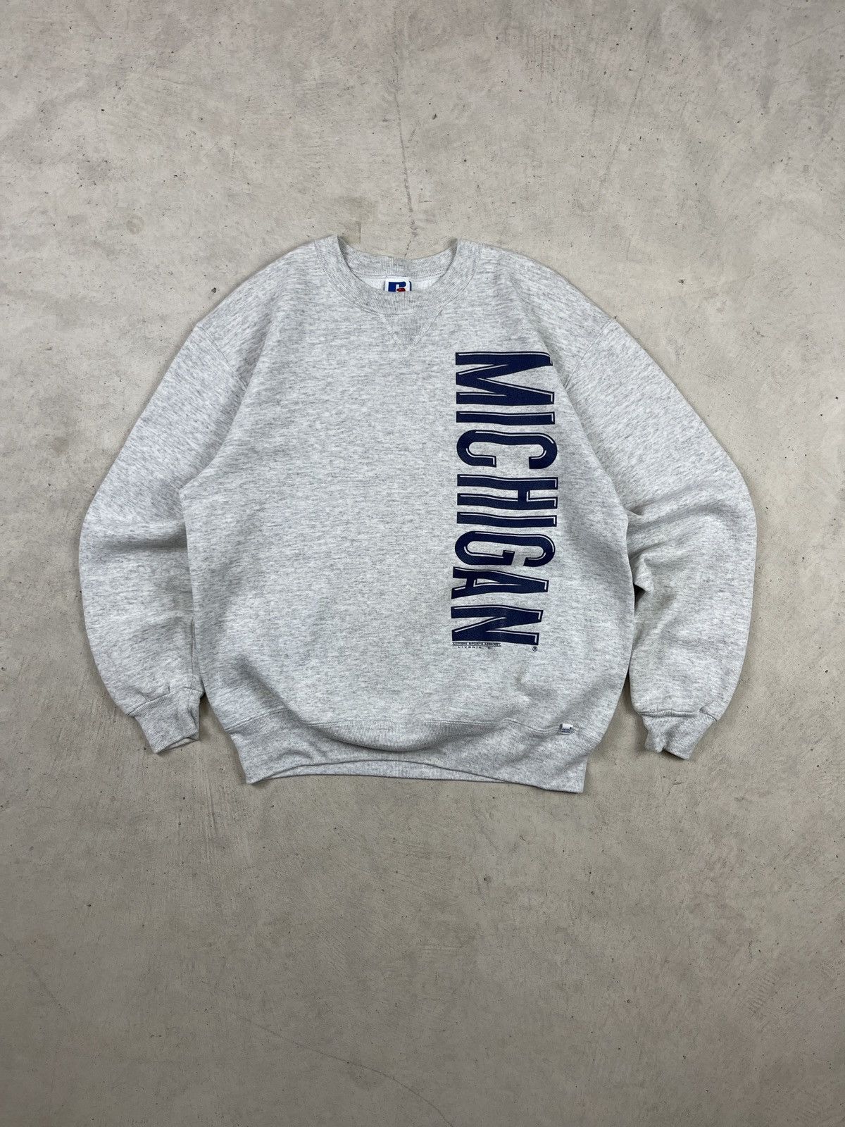 Russell Athletic × Vintage 1990s Russell Michigan Sweatshirt Size US L / EU 52-54 / 3 - 1 Thumbnail