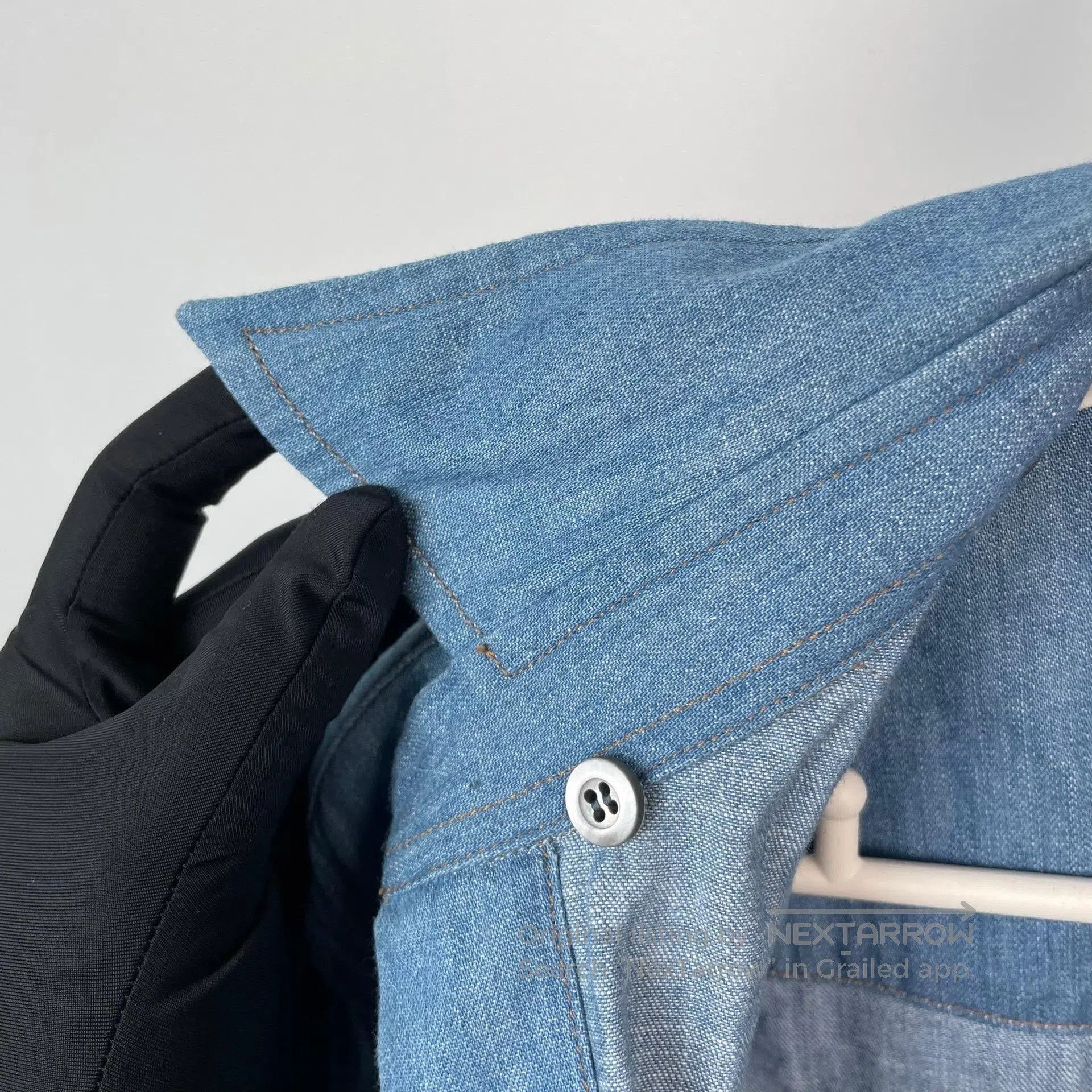 Miu Miu Miu Miu Denim blue washed collar shirt| Size XS / US 0-2 / IT 36-38 - 5 Thumbnail