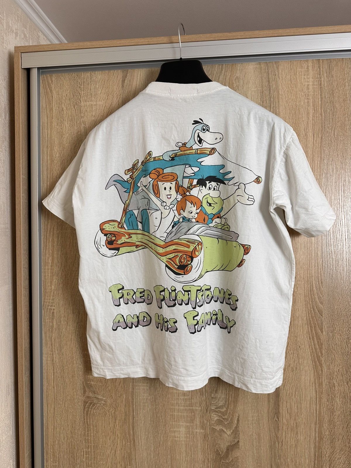 Cartoon Network 🔥 The Flintstones Family Cartoon Vintage Oversized T-Shirt Size US S / EU 44-46 / 1 - 2 Thumbnail